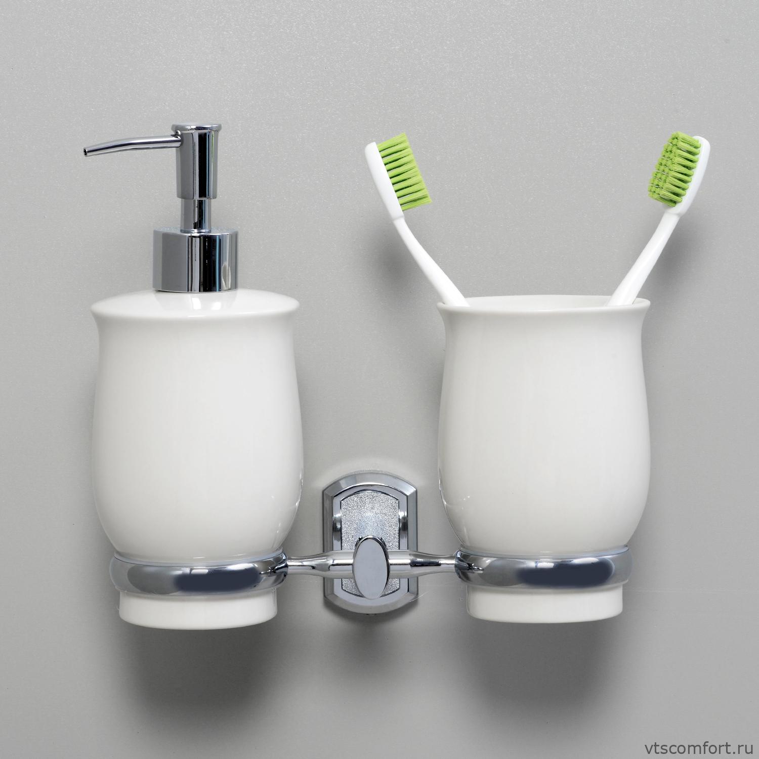 Фото WasserKraft K-24189 Держатель стакана и дозатора Изображение WasserKraft K-24189 Держатель стакана и дозатора