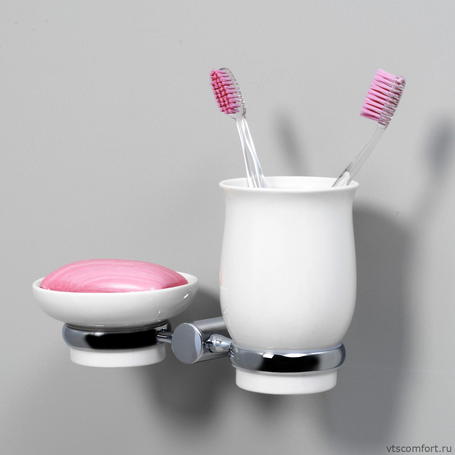 Фото WasserKraft K-24226 Держатель стакана и мыльницы Изображение WasserKraft K-24226 Держатель стакана и мыльницы