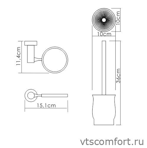 Фото WasserKraft K-24227 Щетка для унитаза подвесная Изображение WasserKraft K-24227 Щетка для унитаза подвесная