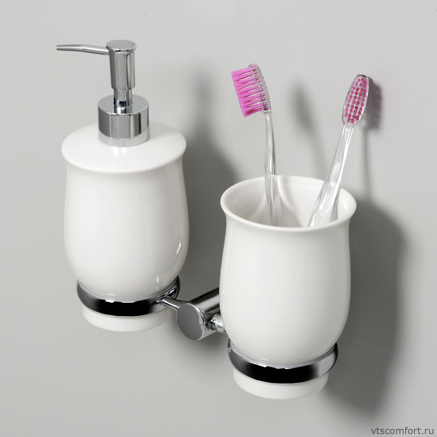 Фото WasserKraft K-24289 Держатель стакана и дозатора Изображение WasserKraft K-24289 Держатель стакана и дозатора