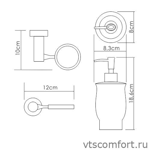 Фото WasserKraft K-24299 Дозатор для жидкого мыла Изображение WasserKraft K-24299 Дозатор для жидкого мыла