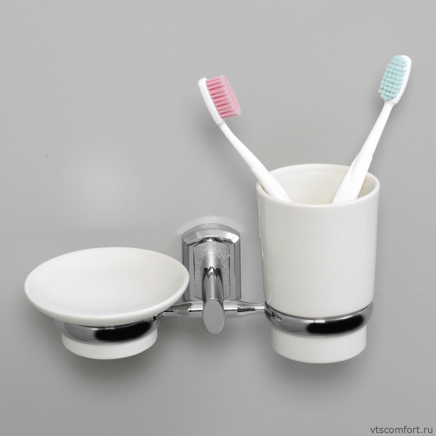 Фото WasserKraft K-28126 Держатель стакана и мыльницы Изображение WasserKraft K-28126 Держатель стакана и мыльницы