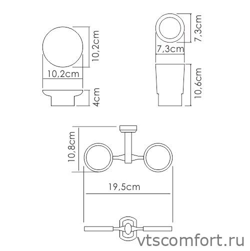 Фото WasserKraft K-28126 Держатель стакана и мыльницы Изображение WasserKraft K-28126 Держатель стакана и мыльницы