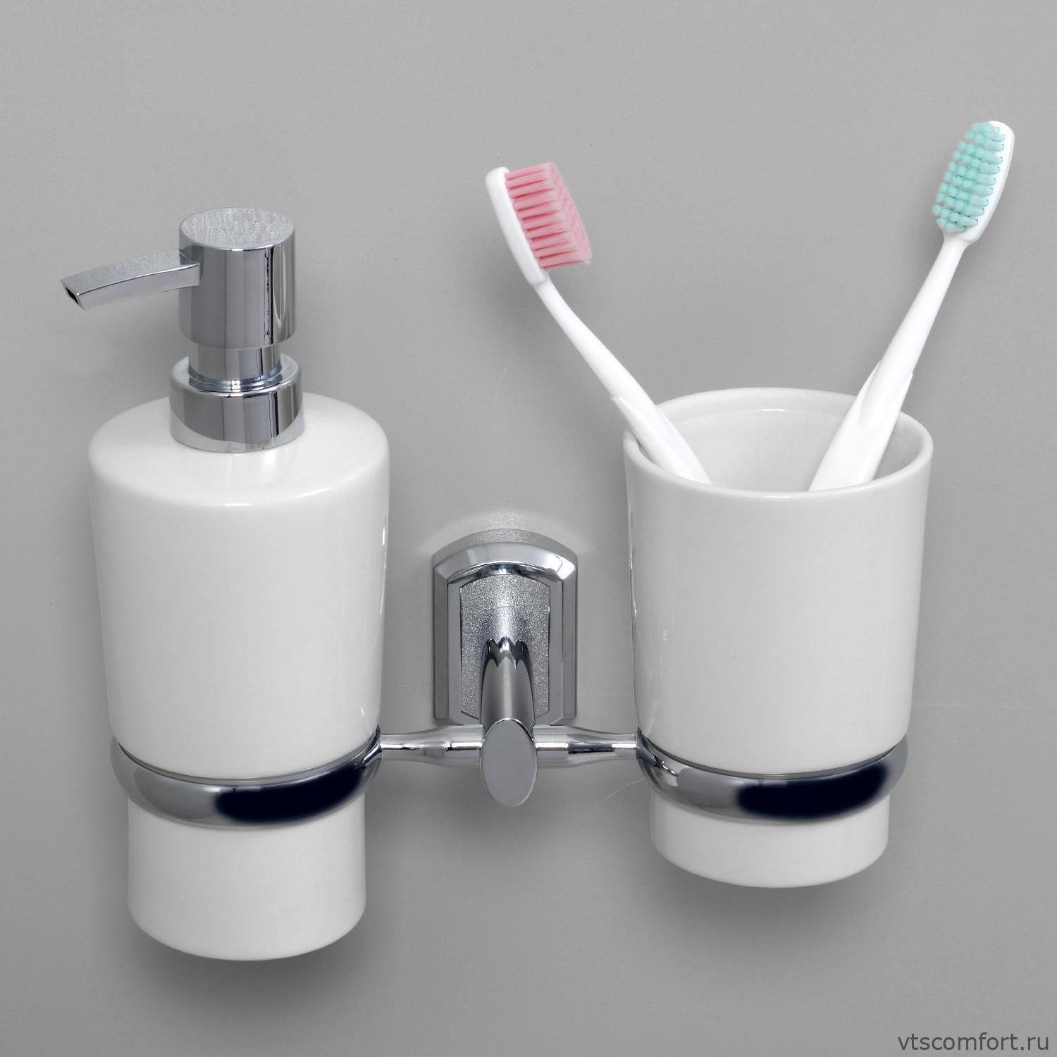 Фото WasserKraft K-28189 Держатель стакана и дозатора Изображение WasserKraft K-28189 Держатель стакана и дозатора