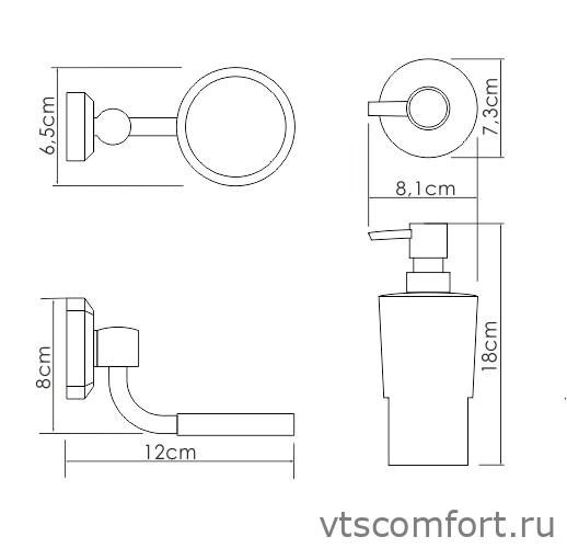 Фото WasserKraft K-28199 Дозатор для жидкого мыла Изображение WasserKraft K-28199 Дозатор для жидкого мыла