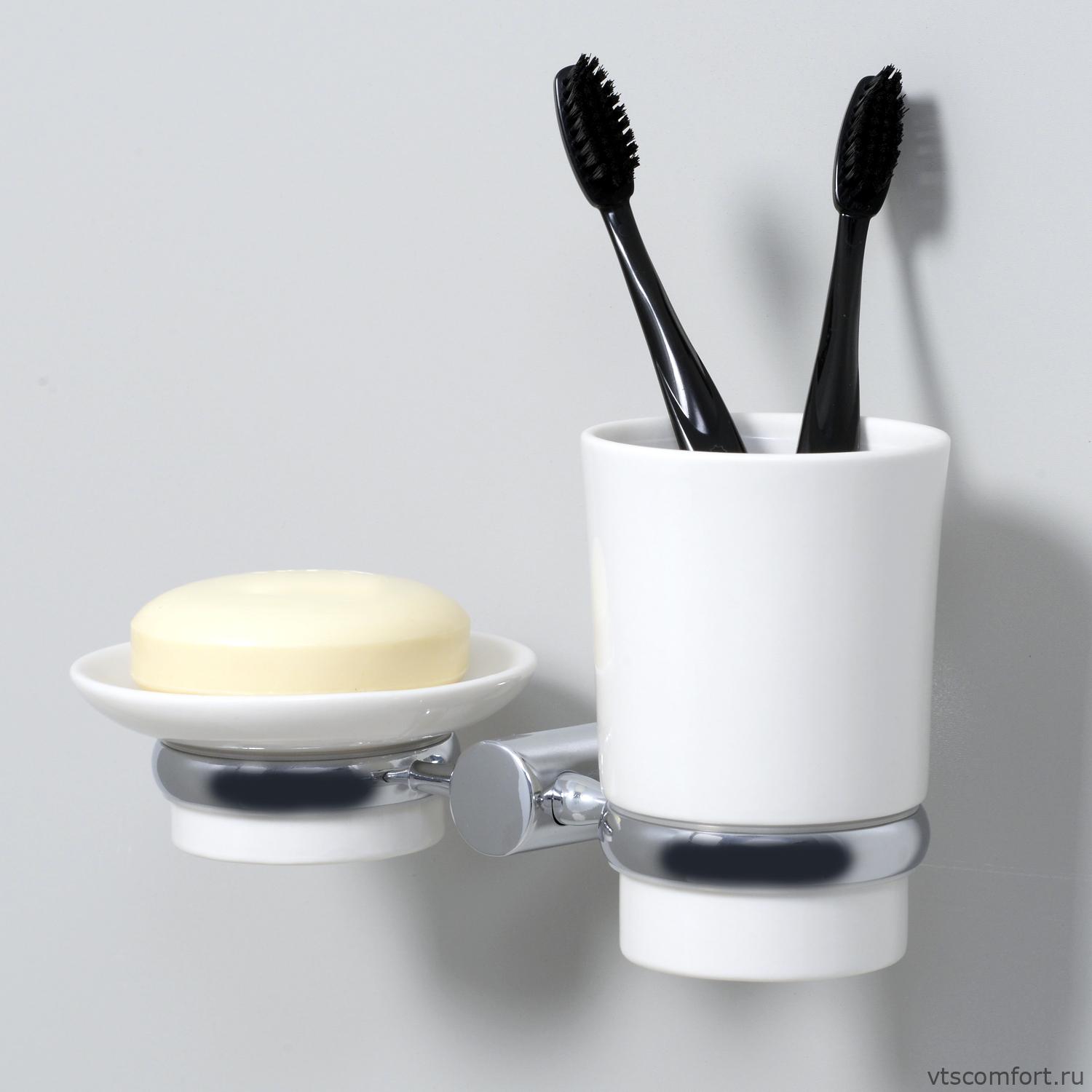 Фото WasserKraft K-28226 Держатель стакана и мыльницы Изображение WasserKraft K-28226 Держатель стакана и мыльницы