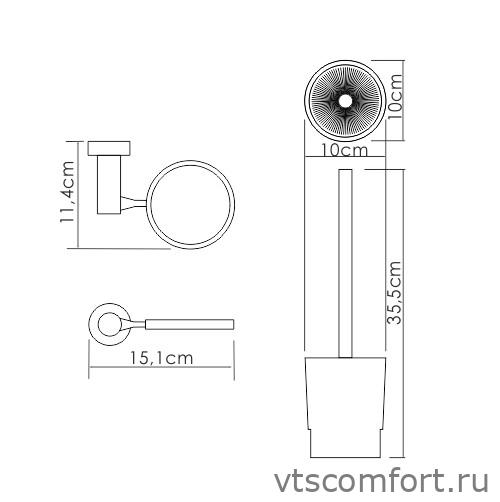 Фото WasserKraft K-28227 Щетка для унитаза подвесная Изображение WasserKraft K-28227 Щетка для унитаза подвесная