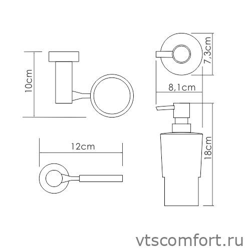 Фото WasserKraft K-28299 Дозатор для жидкого мыла Изображение WasserKraft K-28299 Дозатор для жидкого мыла