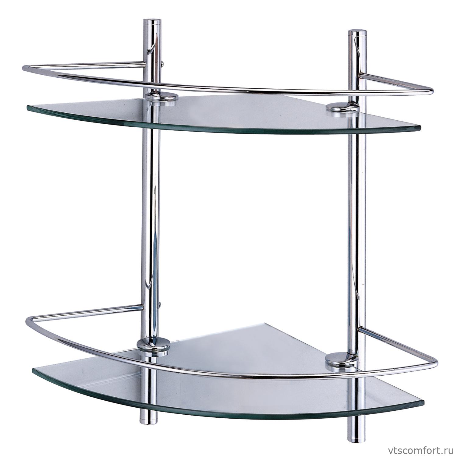 Фото WasserKraft K-3122 Полка стеклянная двойная Изображение WasserKraft K-3122 Полка стеклянная двойная