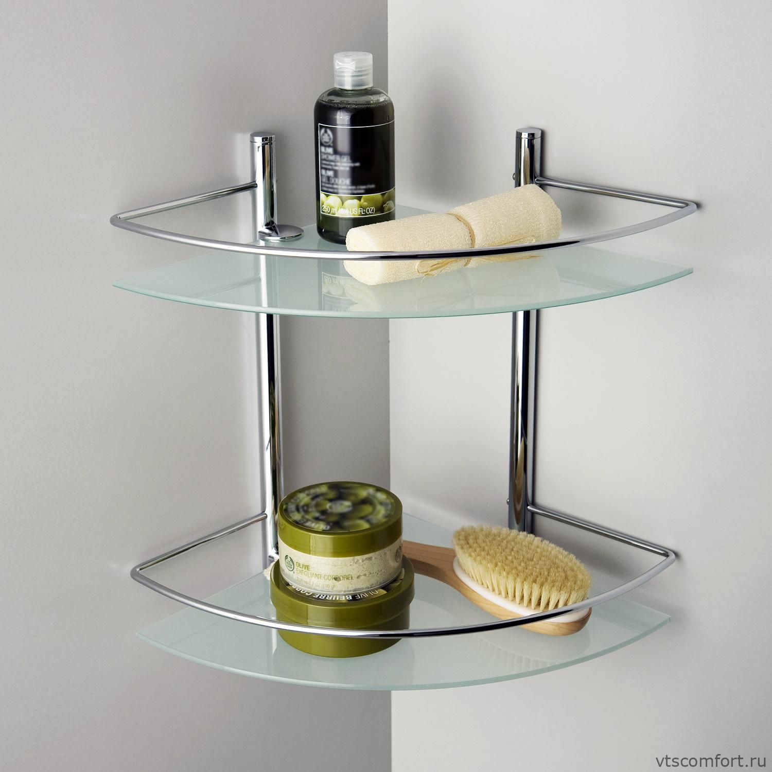 Фото WasserKraft K-3122 Полка стеклянная двойная Изображение WasserKraft K-3122 Полка стеклянная двойная