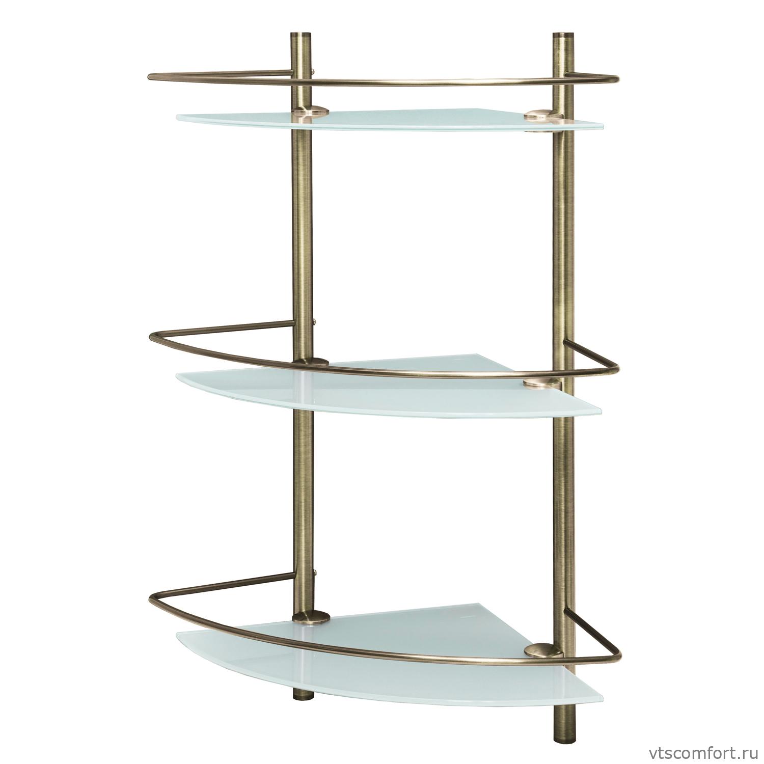 Фото WasserKraft K-3533 Полка стеклянная тройная Изображение WasserKraft K-3533 Полка стеклянная тройная