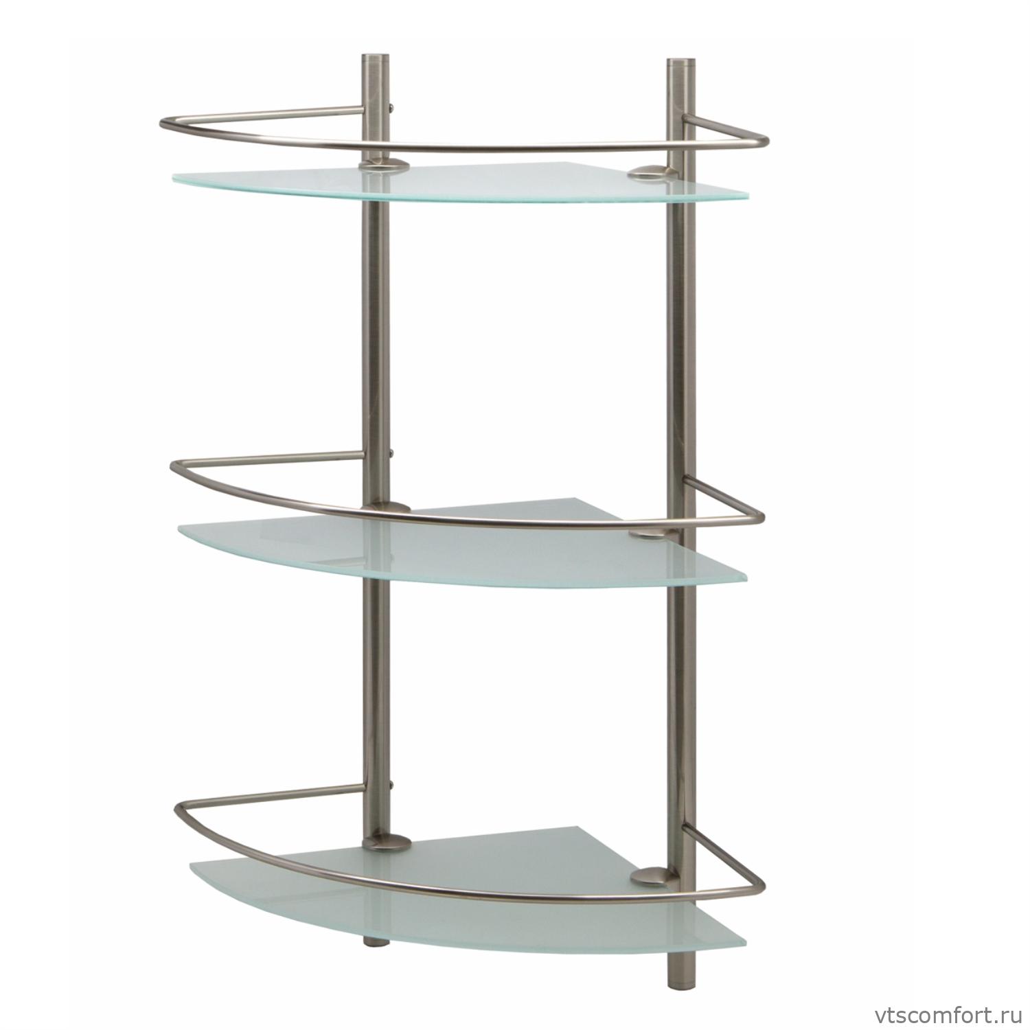 Фото WasserKraft K-3733 Полка стеклянная тройная Изображение WasserKraft K-3733 Полка стеклянная тройная