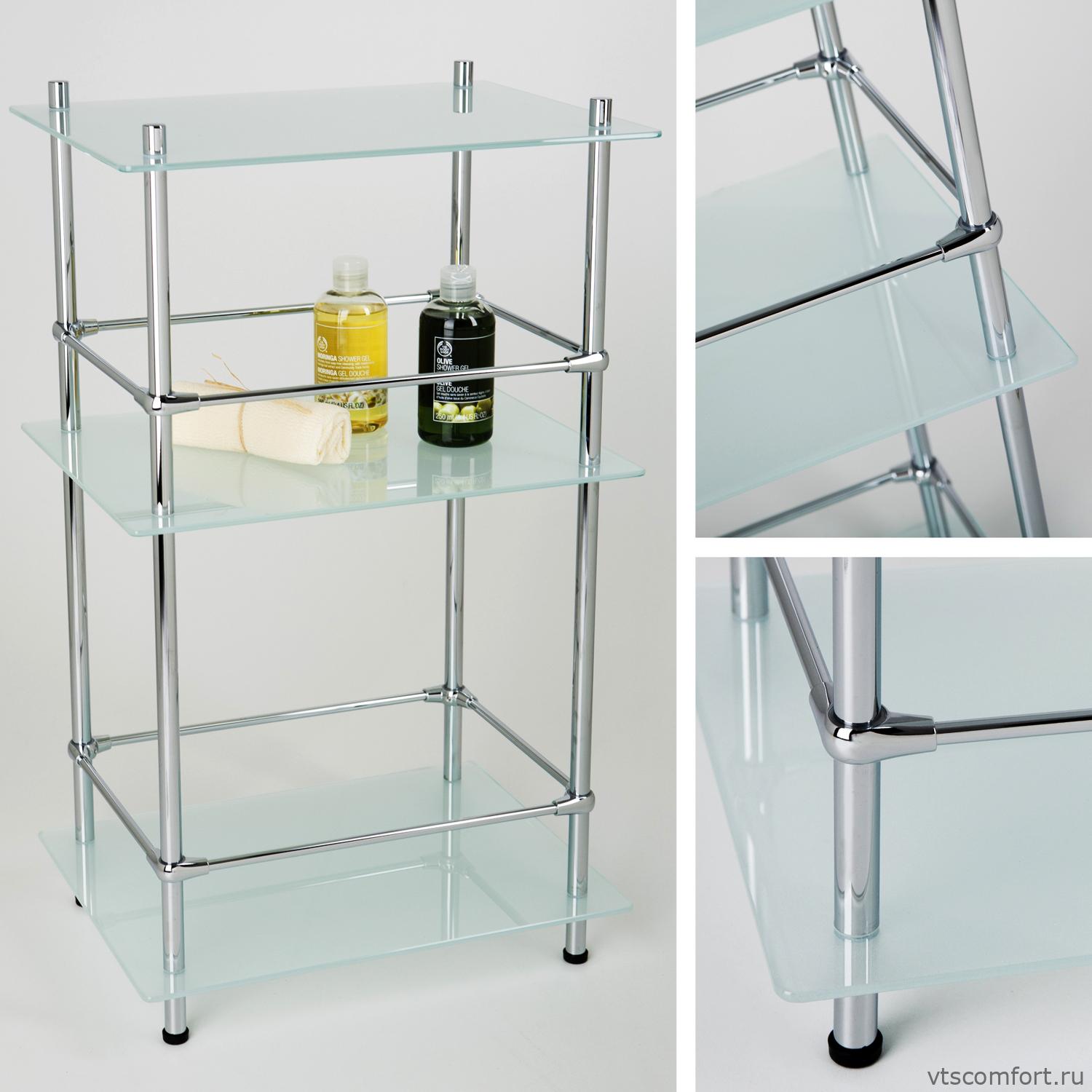 Фото WasserKraft K-4033 Напольная тройная полка Изображение WasserKraft K-4033 Напольная тройная полка