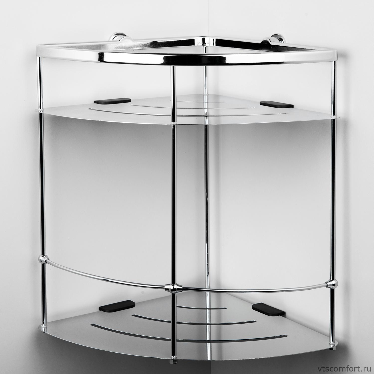 Фото WasserKraft K-522 Полка металлическая двойная Изображение WasserKraft K-522 Полка металлическая двойная