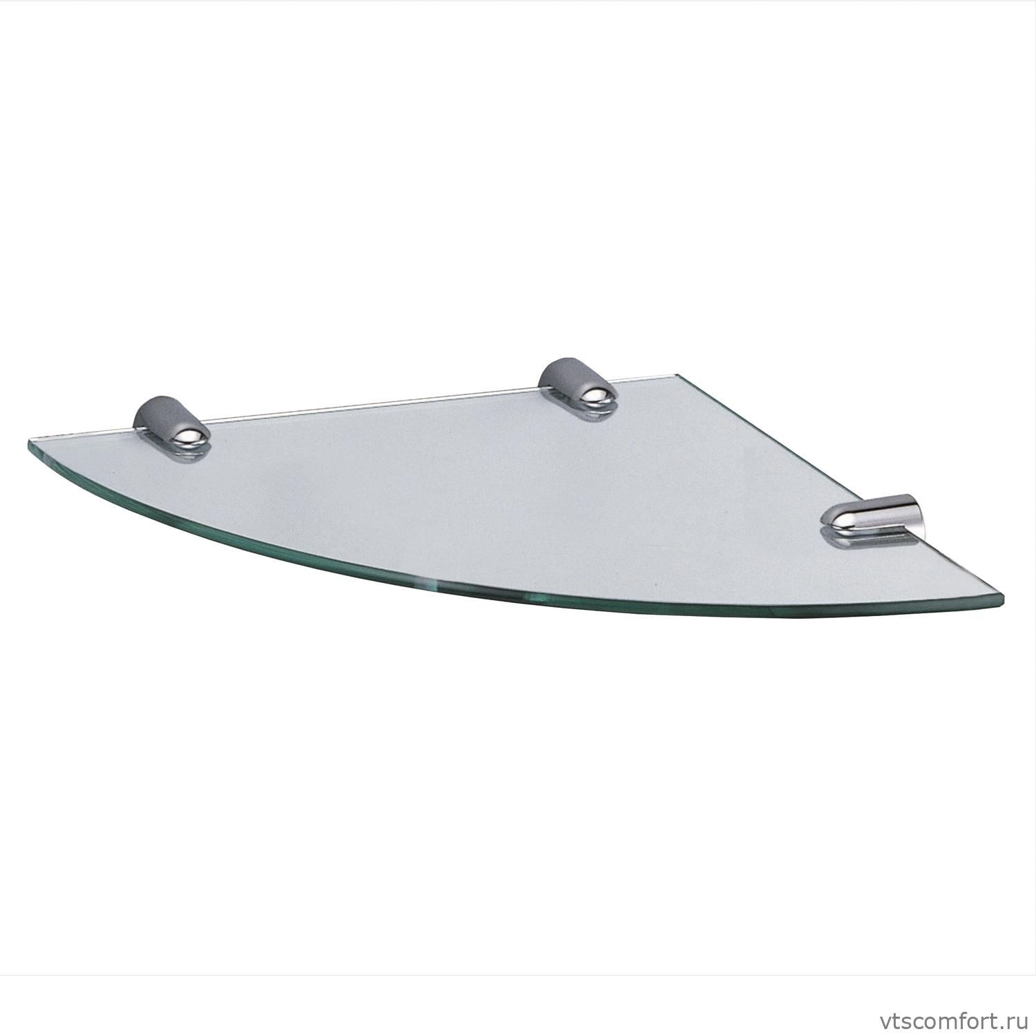 Фото WasserKraft K-533 Полка стеклянная угловая Изображение WasserKraft K-533 Полка стеклянная угловая