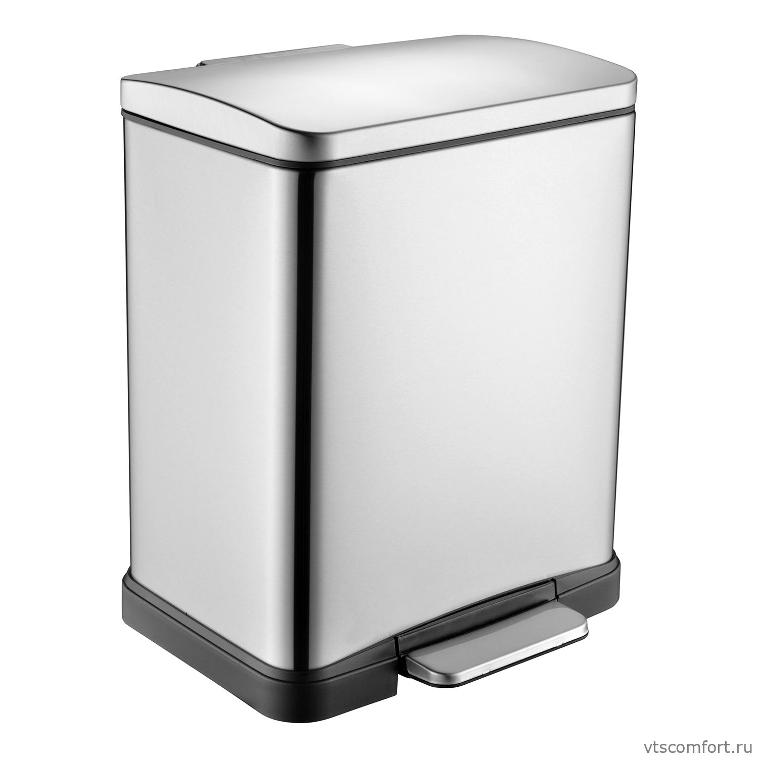 Фото WasserKraft K-622 Ведро для мусора с педалью 12 литров матовое Изображение WasserKraft K-622 Ведро для мусора с педалью 12 литров матовое