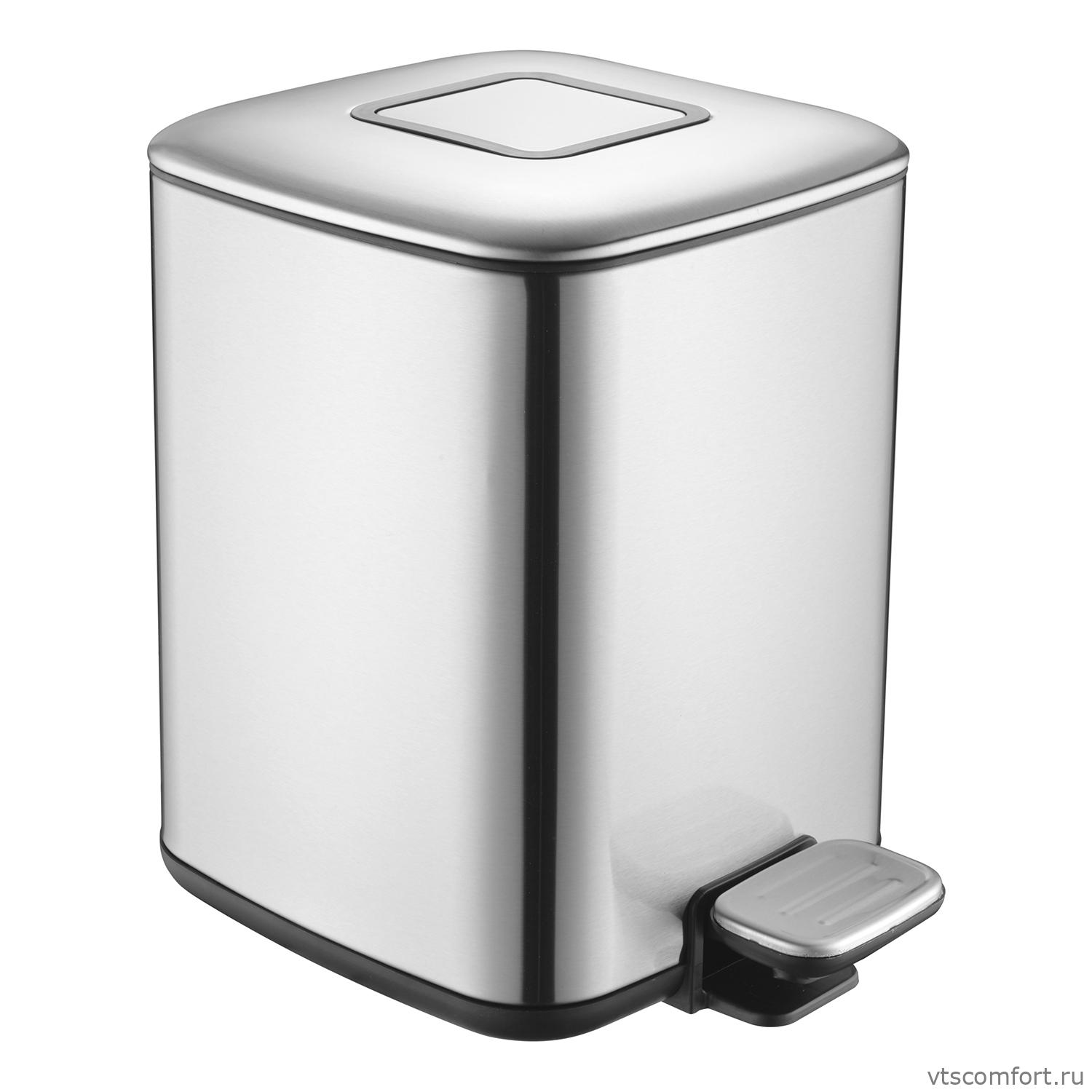 Фото WasserKraft K-649 Ведро для мусора с педалью 9 литров глянец Изображение WasserKraft K-649 Ведро для мусора с педалью 9 литров глянец