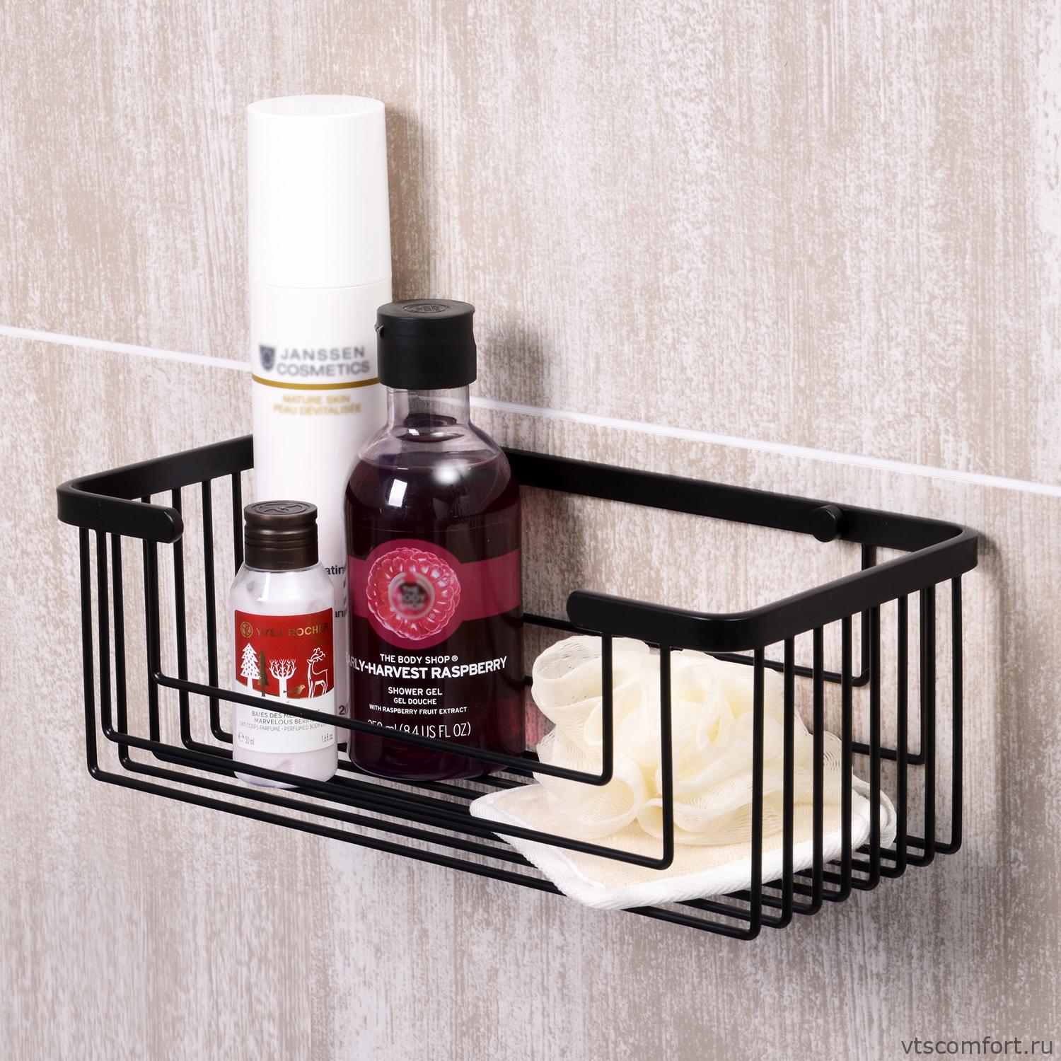 Фото WasserKraft K-711BLACK Полка металлическая Изображение WasserKraft K-711BLACK Полка металлическая