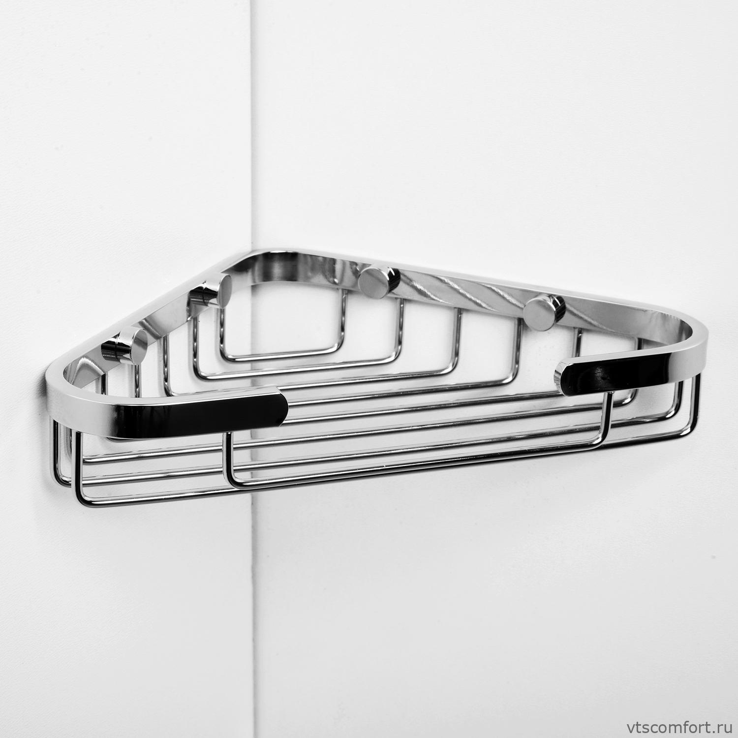 Фото WasserKraft K-733 Полка металлическая угловая Изображение WasserKraft K-733 Полка металлическая угловая