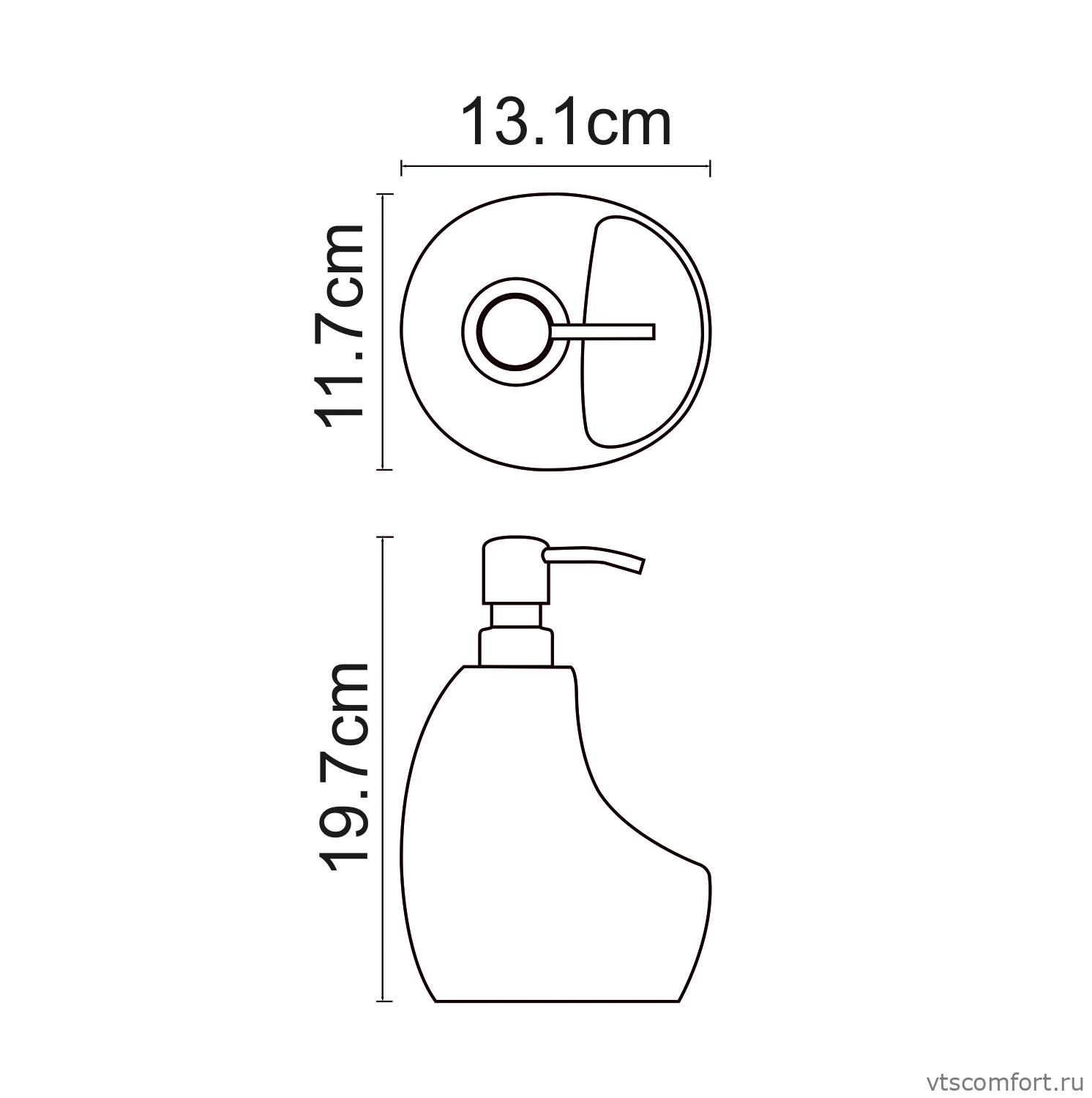 Фото WasserKraft K-8099BLACK Дозатор с емкостью для губки Изображение WasserKraft K-8099BLACK Дозатор с емкостью для губки