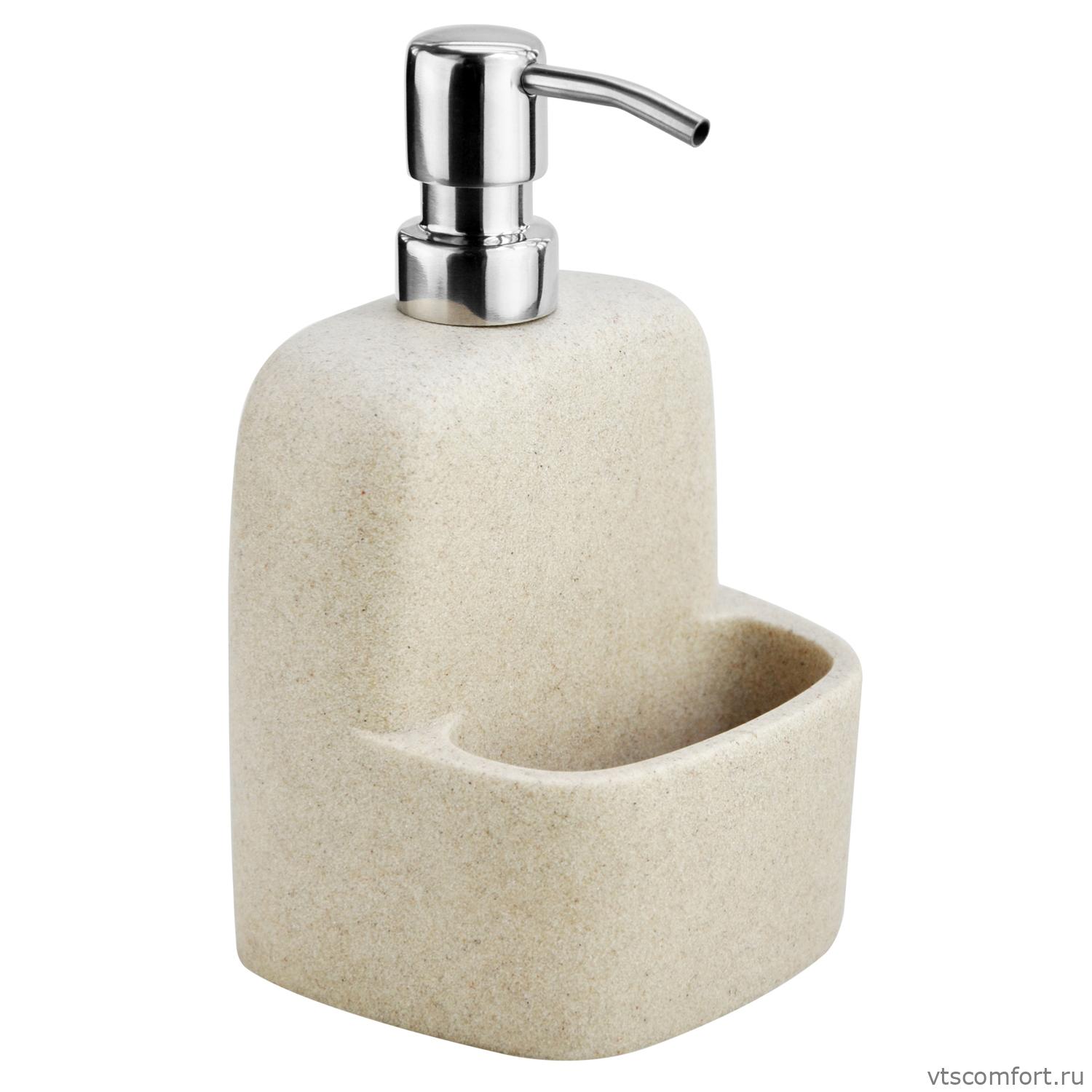 Фото WasserKraft K-8499 Дозатор с емкостью для губки Изображение WasserKraft K-8499 Дозатор с емкостью для губки