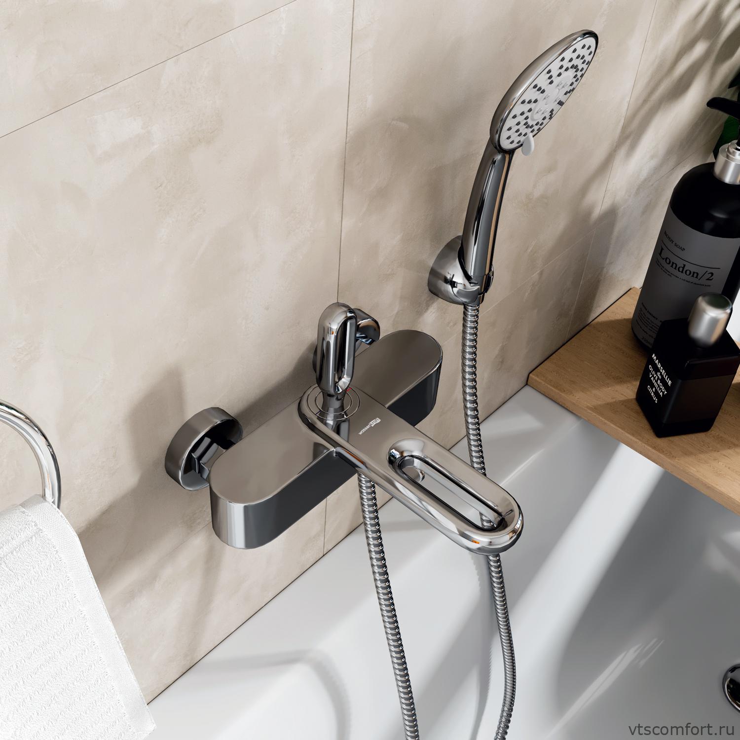 Фото WasserKraft Kammel 1801 Смеситель для ванны с коротким изливом Изображение WasserKraft Kammel 1801 Смеситель для ванны с коротким изливом