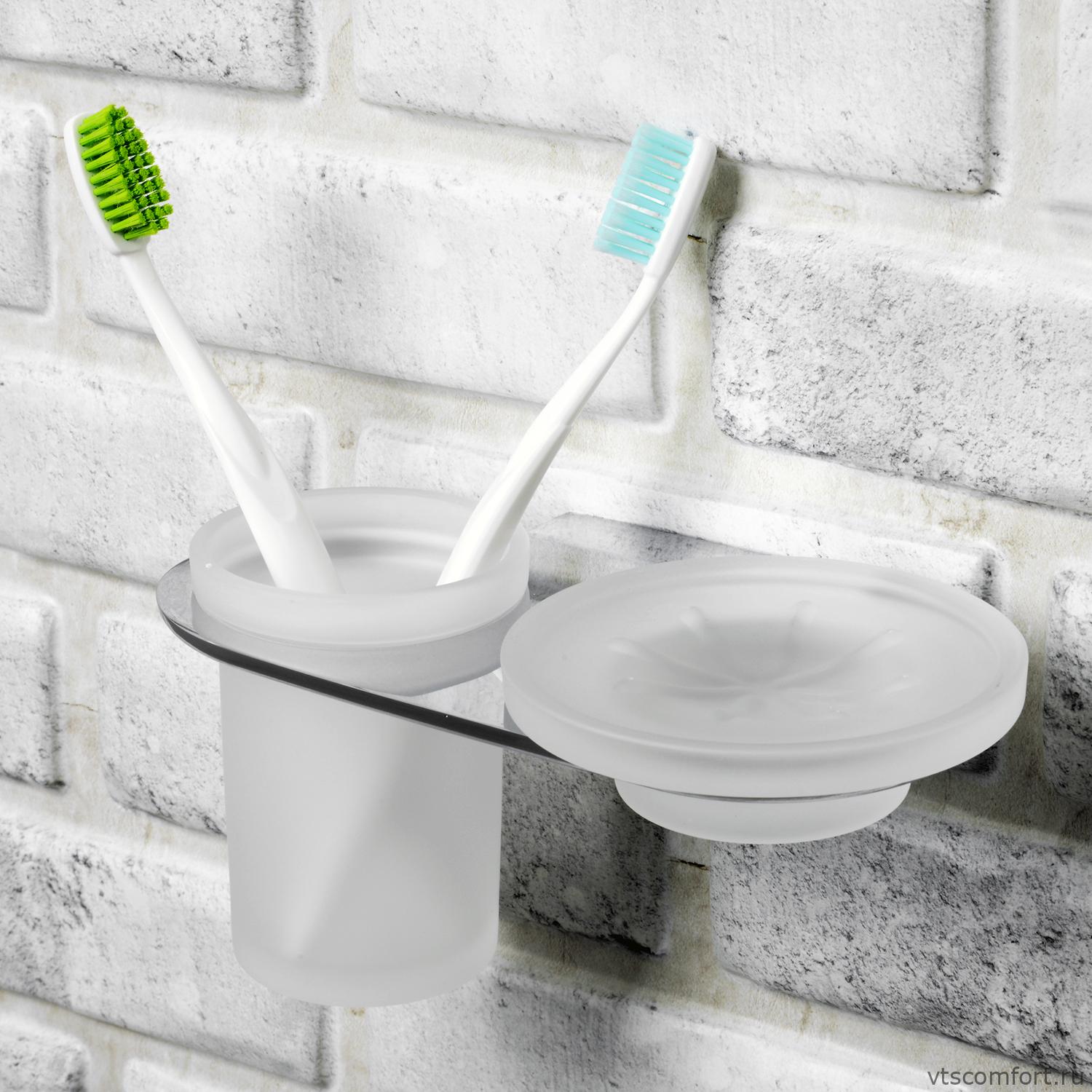 Фото WasserKraft Kammel K-8326 Держатель стакана и мыльницы Изображение WasserKraft Kammel K-8326 Держатель стакана и мыльницы