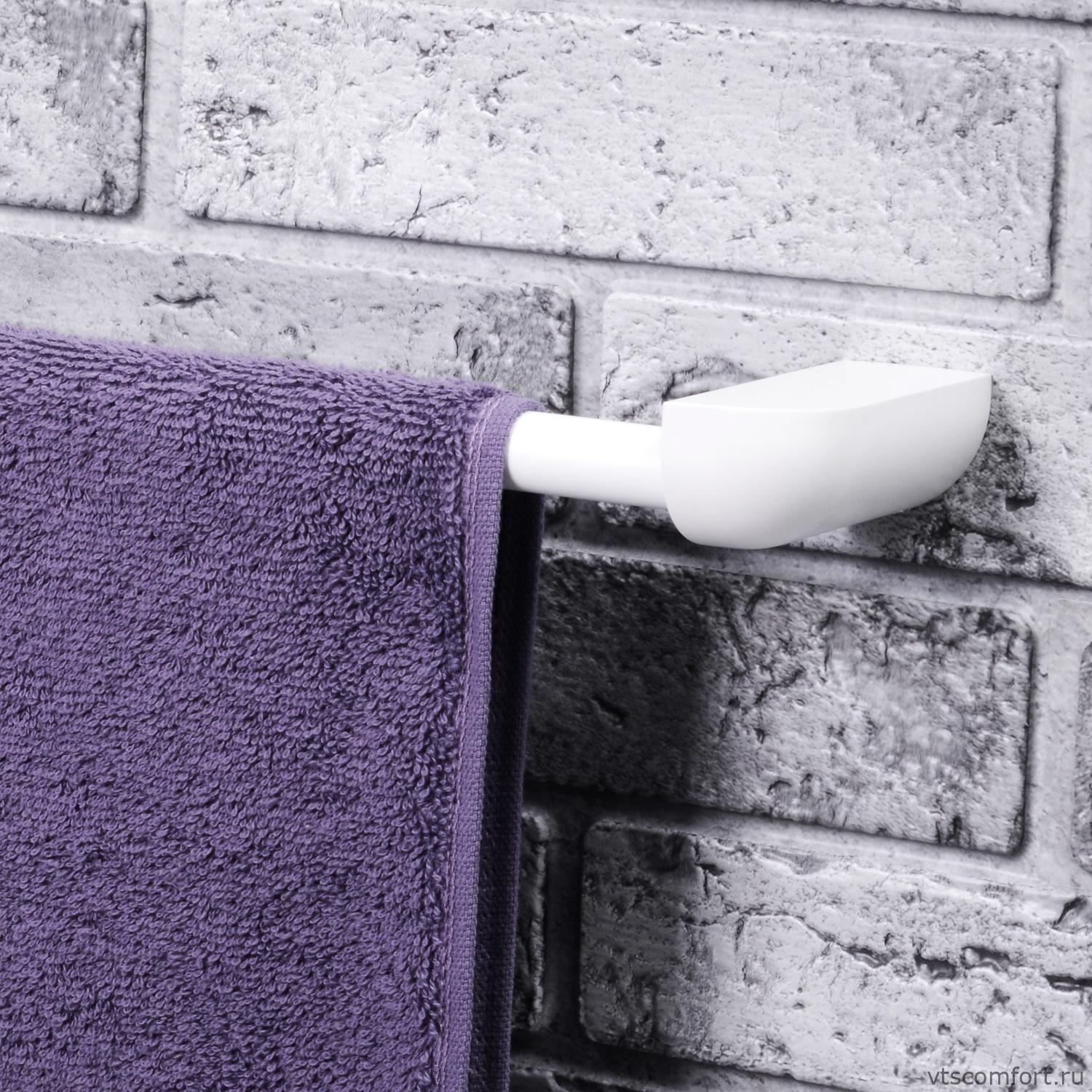 Фото WasserKraft Kammel K-8330WHITE Держатель полотенец одинарный Изображение WasserKraft Kammel K-8330WHITE Держатель полотенец одинарный