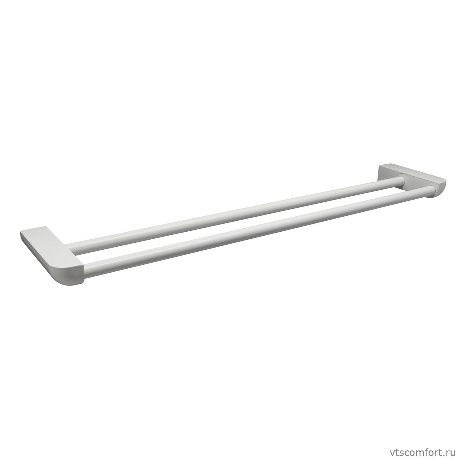 Фото WasserKraft Kammel K-8340WHITE Держатель полотенец двойной Изображение WasserKraft Kammel K-8340WHITE Держатель полотенец двойной