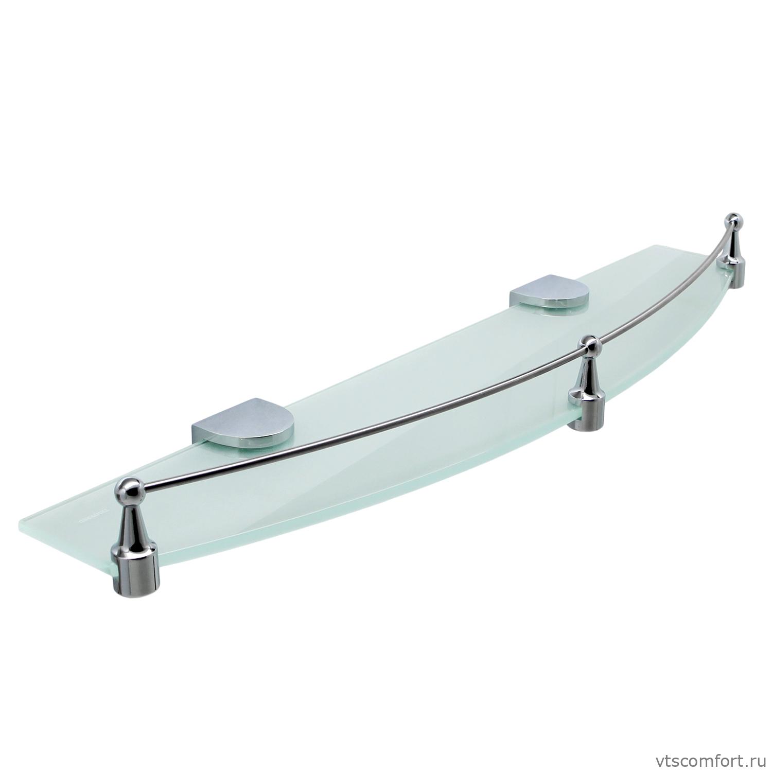 Фото WasserKraft Kammel K-8344 (ранее К-8324) Полка стеклянная с бортиком Изображение WasserKraft Kammel K-8344 (ранее К-8324) Полка стеклянная с бортиком