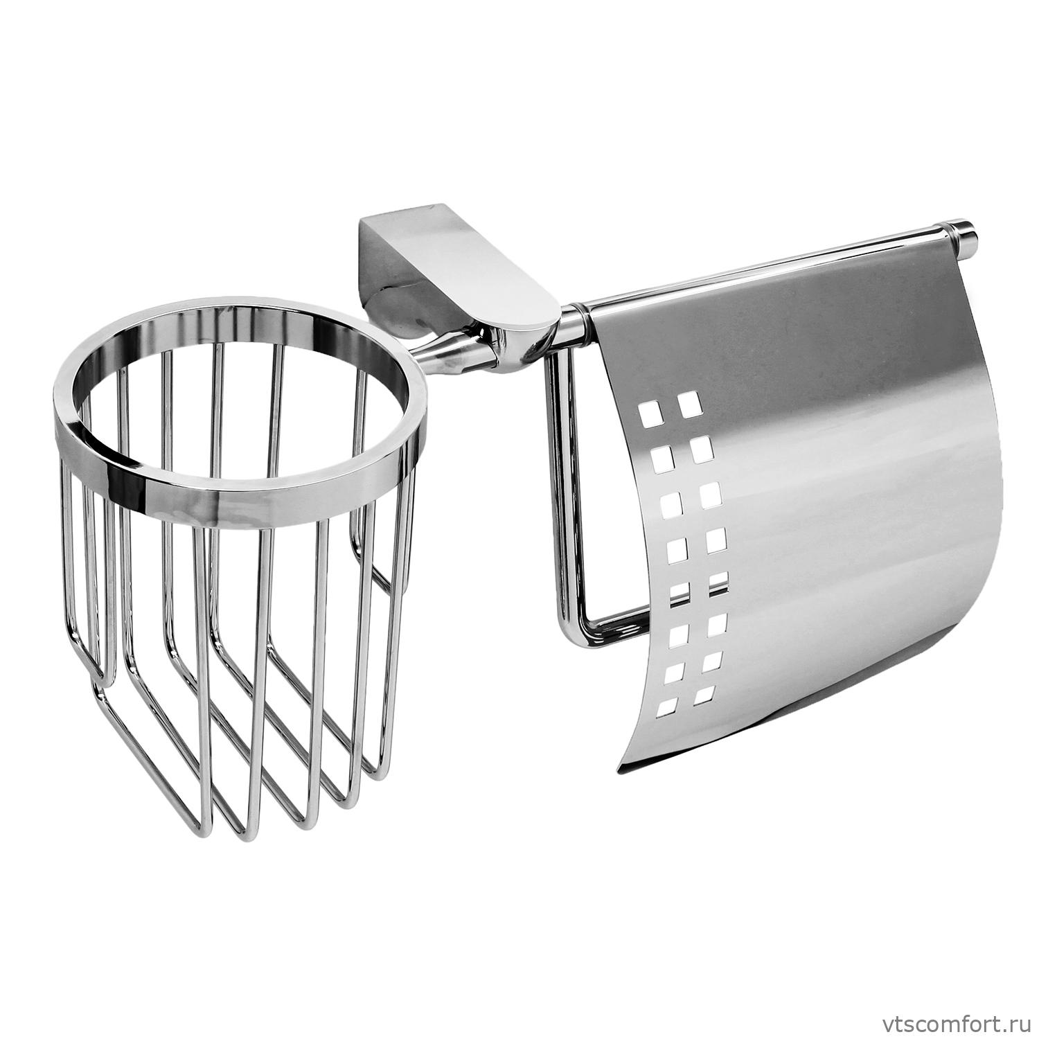 Фото WasserKraft Kammel K-8359 Держатель туалетной бумаги и освежителя Изображение WasserKraft Kammel K-8359 Держатель туалетной бумаги и освежителя