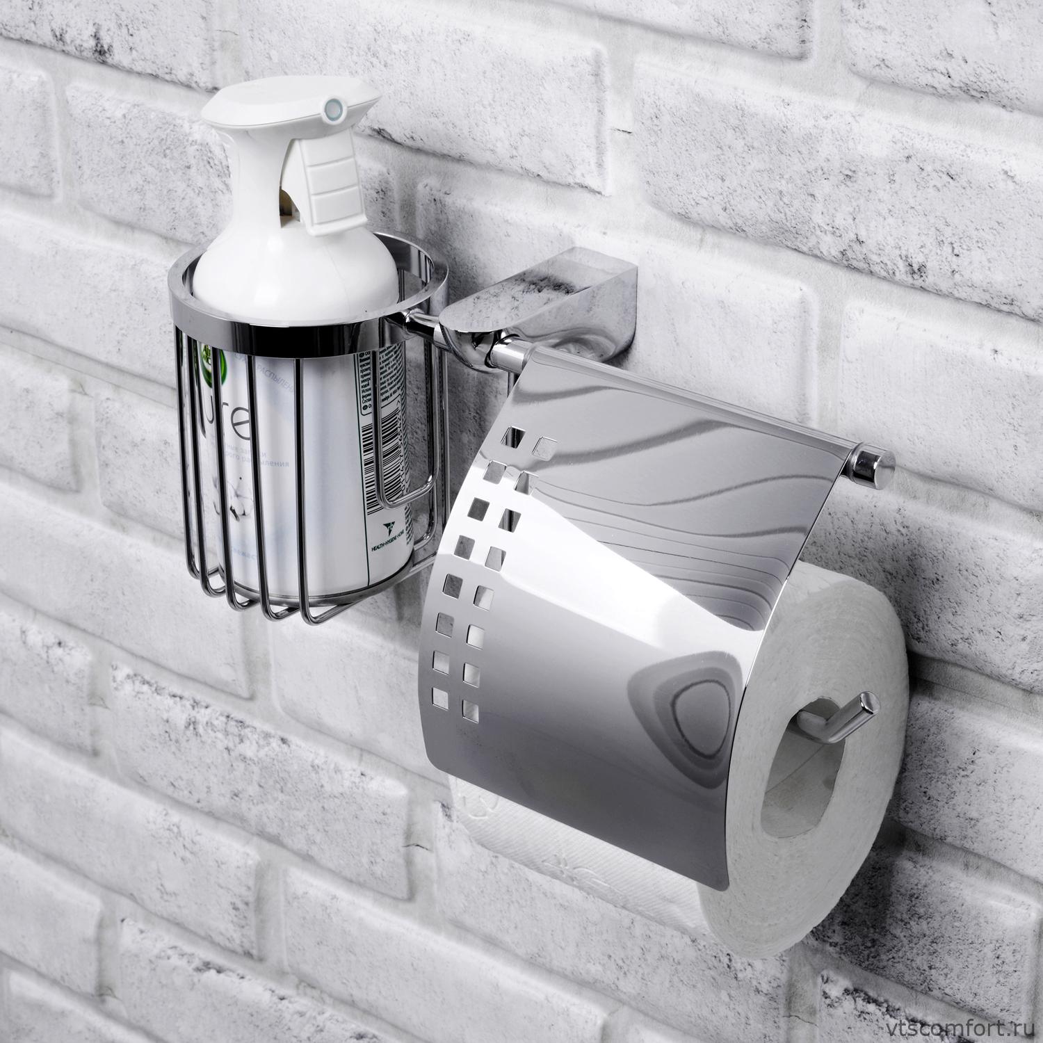 Фото WasserKraft Kammel K-8359 Держатель туалетной бумаги и освежителя Изображение WasserKraft Kammel K-8359 Держатель туалетной бумаги и освежителя
