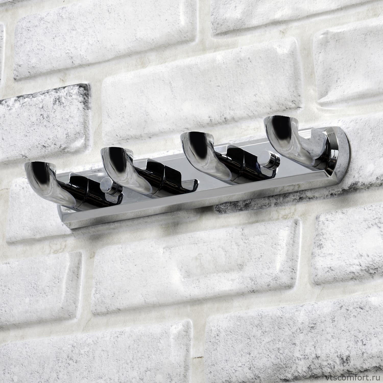 Фото WasserKraft Kammel K-8374 Кронштейн настенный 4 крючка Изображение WasserKraft Kammel K-8374 Кронштейн настенный 4 крючка