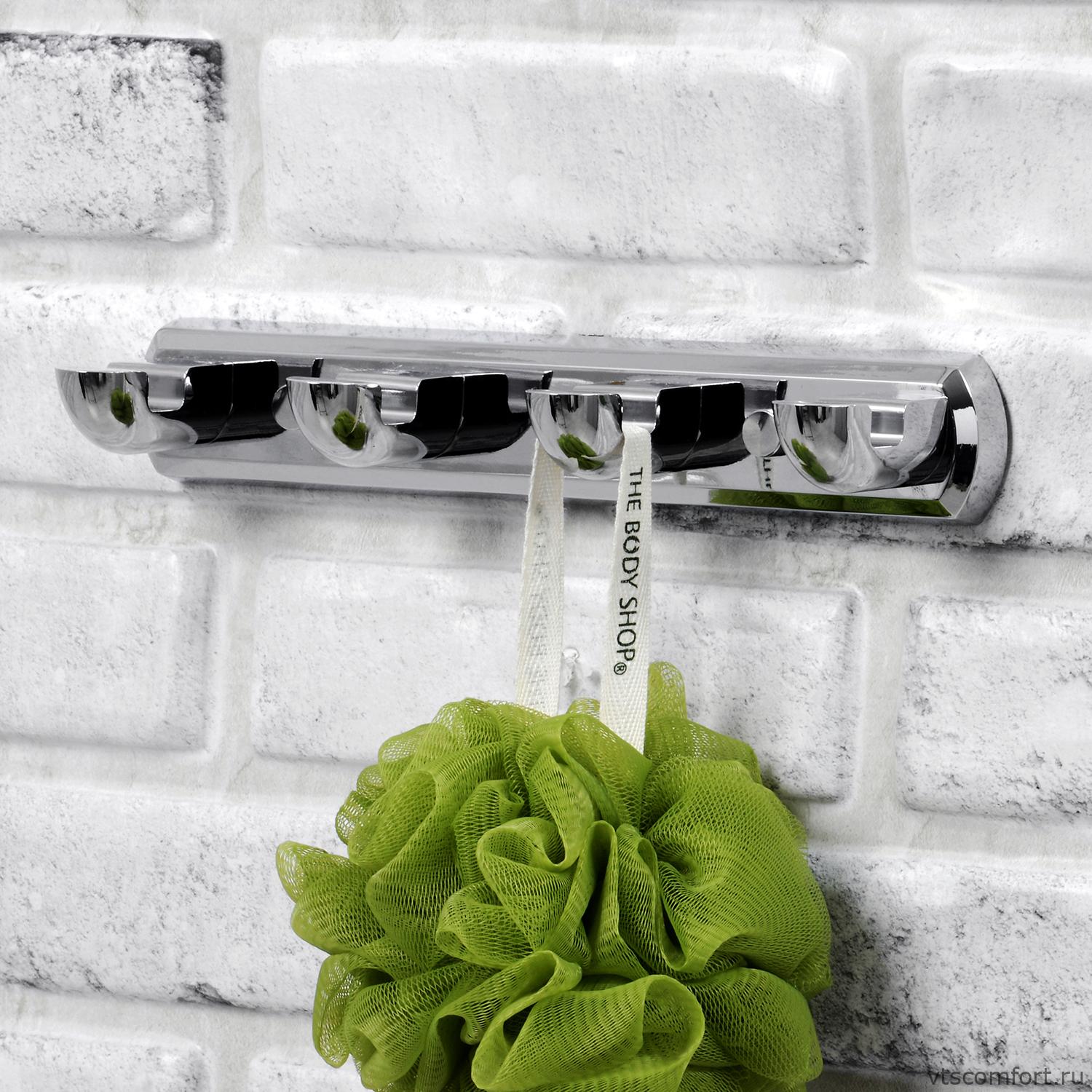 Фото WasserKraft Kammel K-8374 Кронштейн настенный 4 крючка Изображение WasserKraft Kammel K-8374 Кронштейн настенный 4 крючка