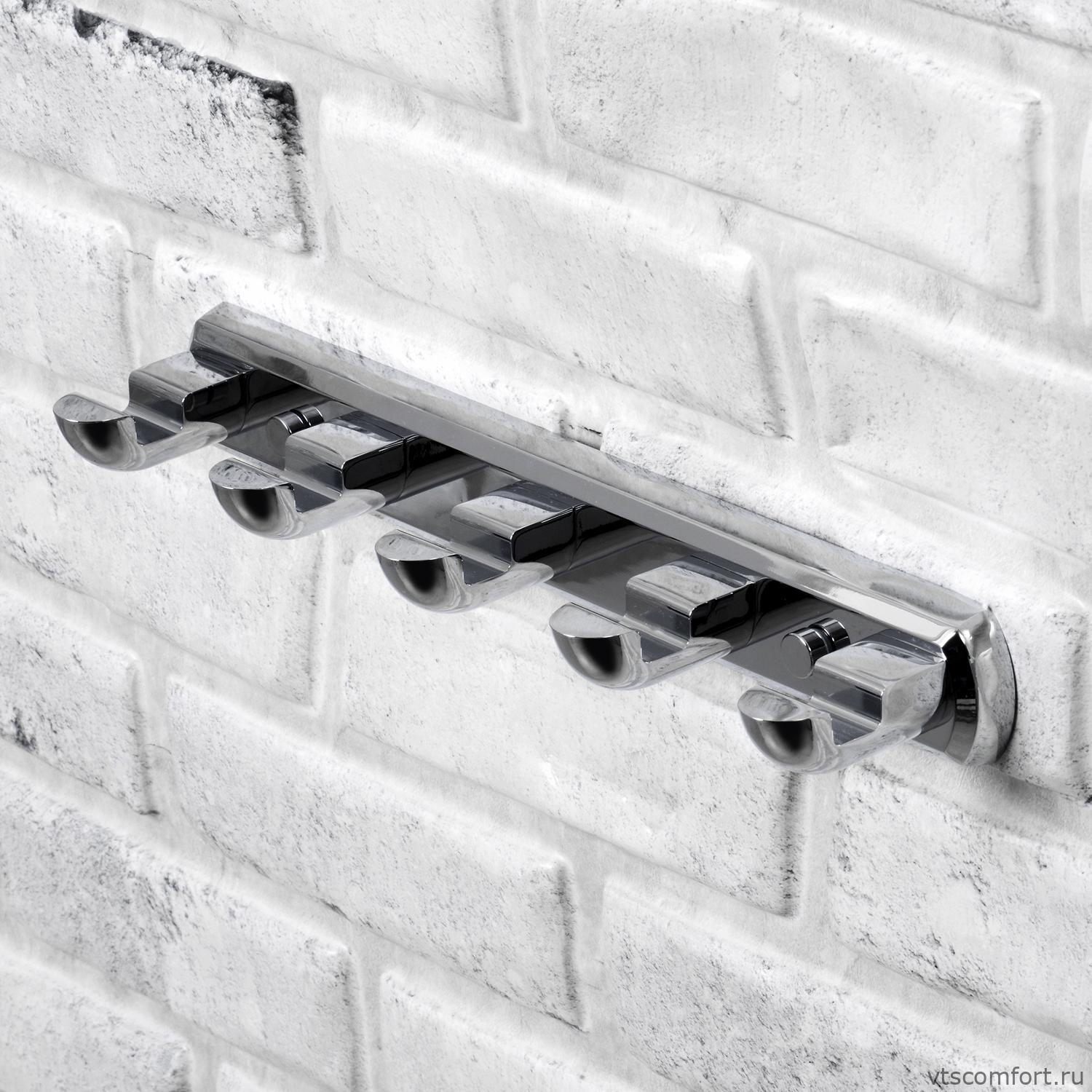 Фото WasserKraft Kammel K-8375 Кронштейн настенный 5 крючков Изображение WasserKraft Kammel K-8375 Кронштейн настенный 5 крючков