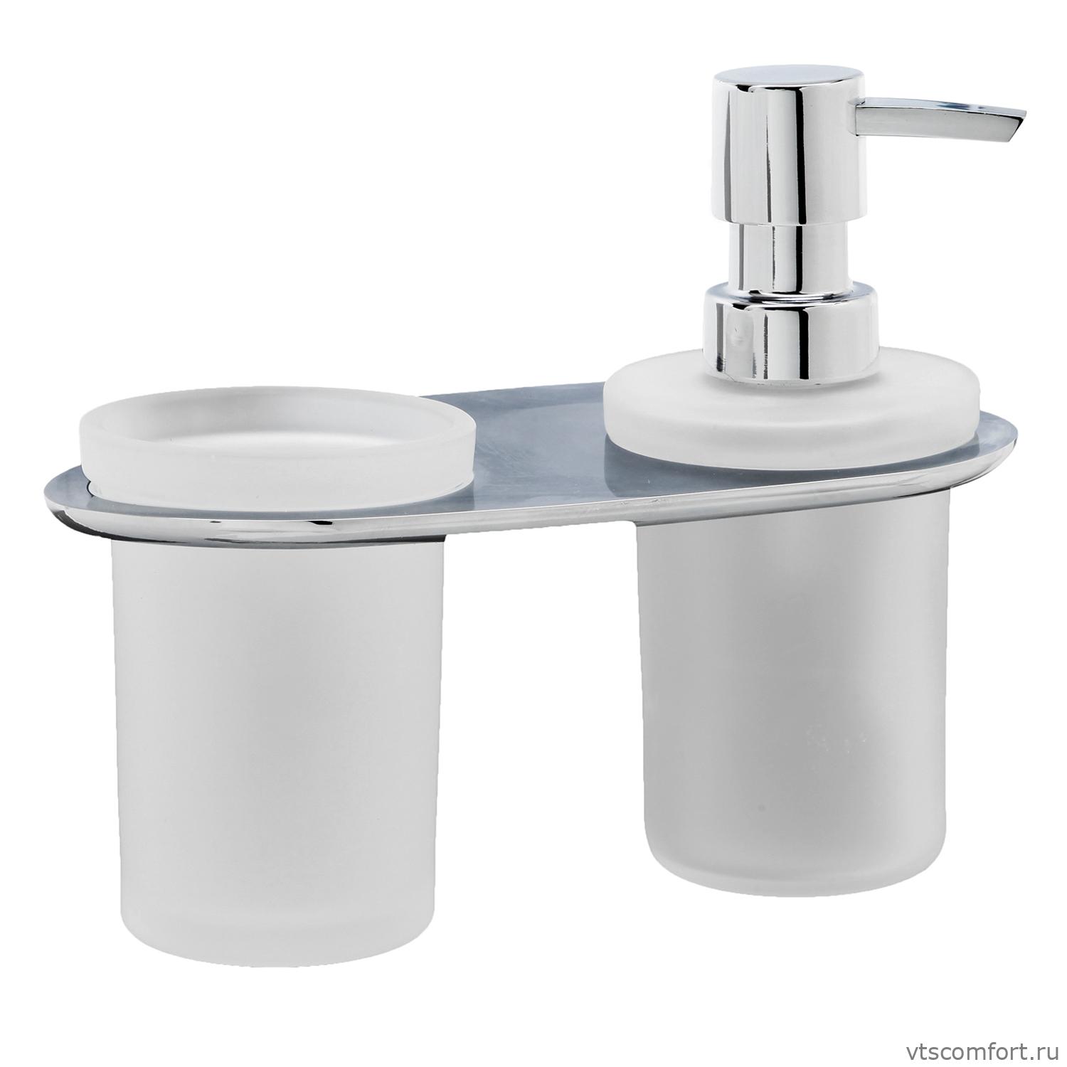 Фото WasserKraft Kammel K-8389 Держатель стакана и дозатора Изображение WasserKraft Kammel K-8389 Держатель стакана и дозатора