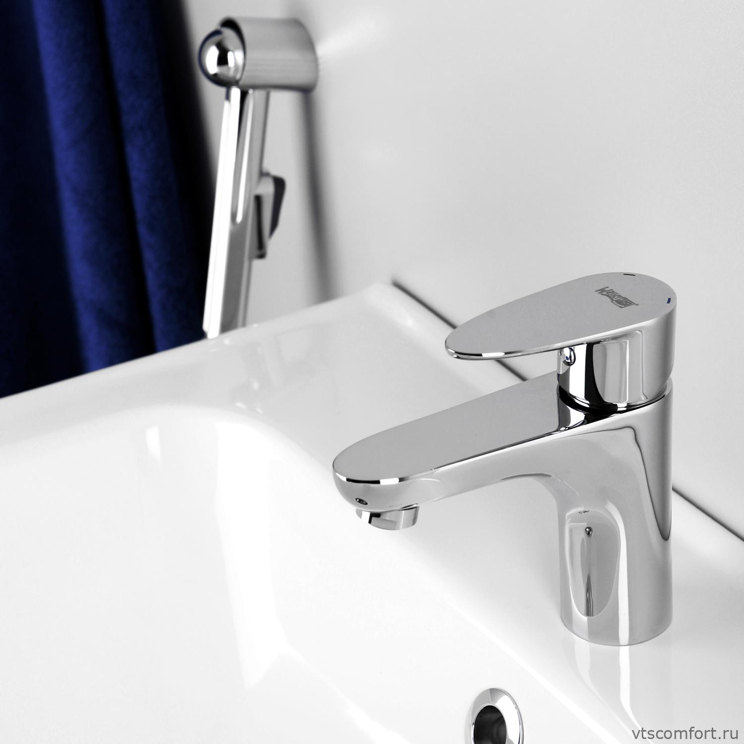 Фото WasserKraft Leine 3508 Смеситель для умывальника с гигиенической лейкой Изображение WasserKraft Leine 3508 Смеситель для умывальника с гигиенической лейкой