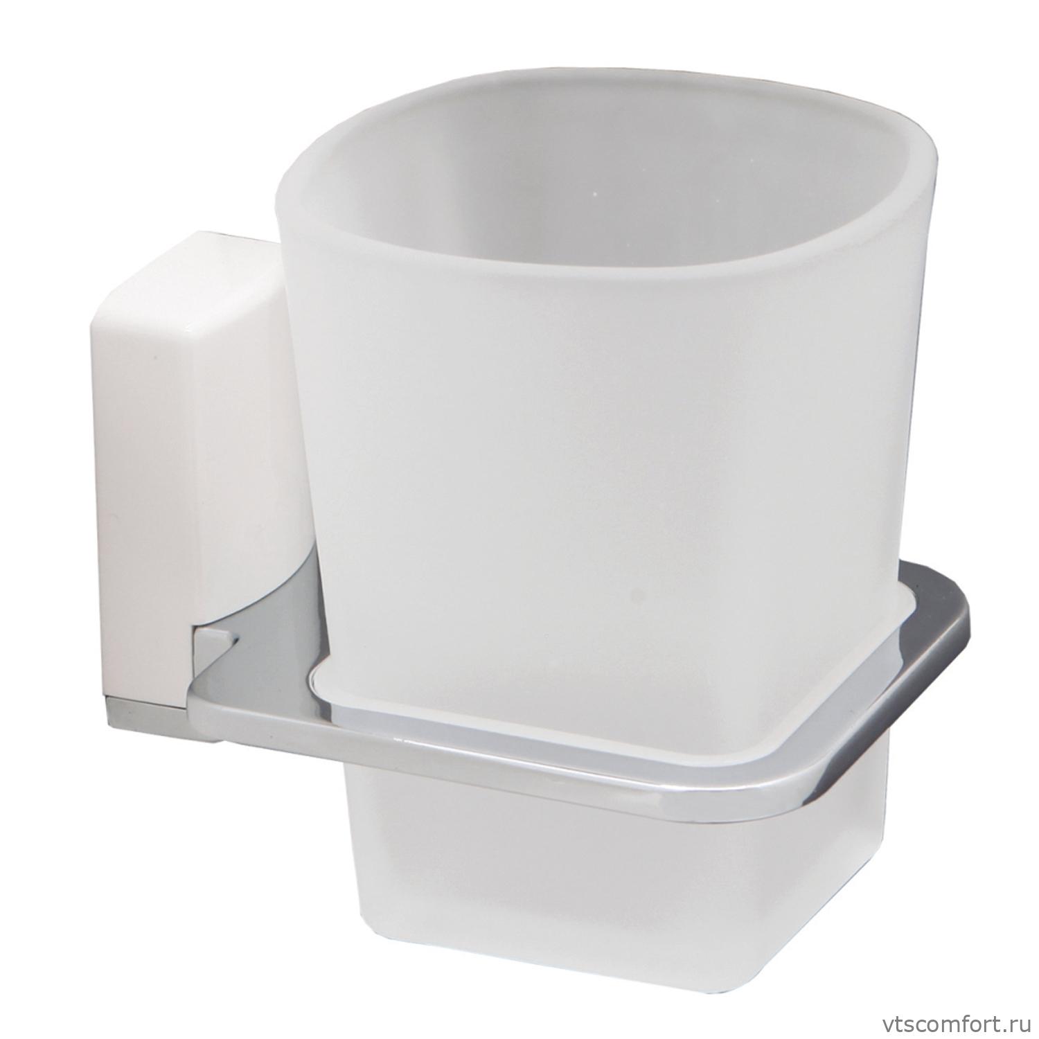 Фото WasserKraft Leine K-5028WHITE Подстаканник одинарный Изображение WasserKraft Leine K-5028WHITE Подстаканник одинарный