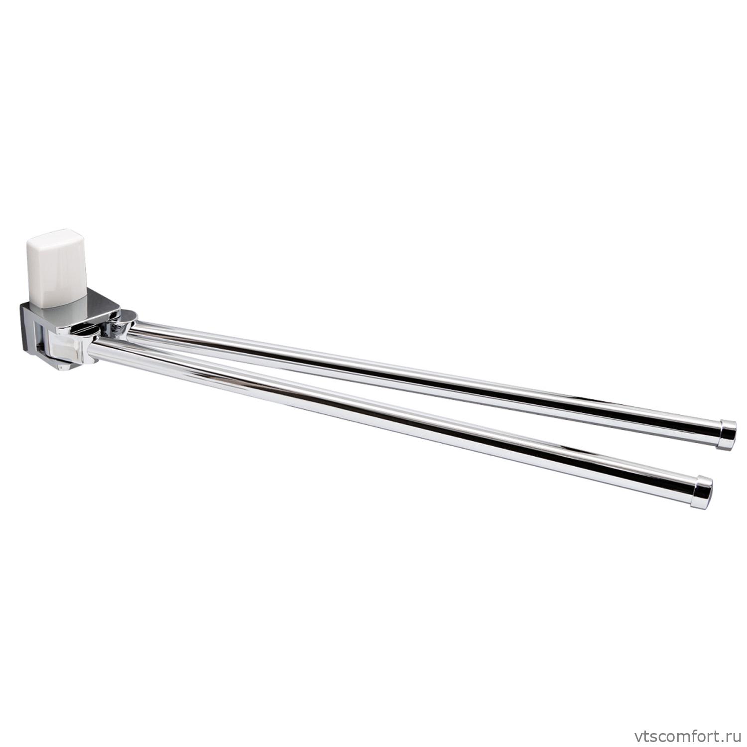 Фото WasserKraft Leine K-5031WHITE Держатель полотенец двойной Изображение WasserKraft Leine K-5031WHITE Держатель полотенец двойной