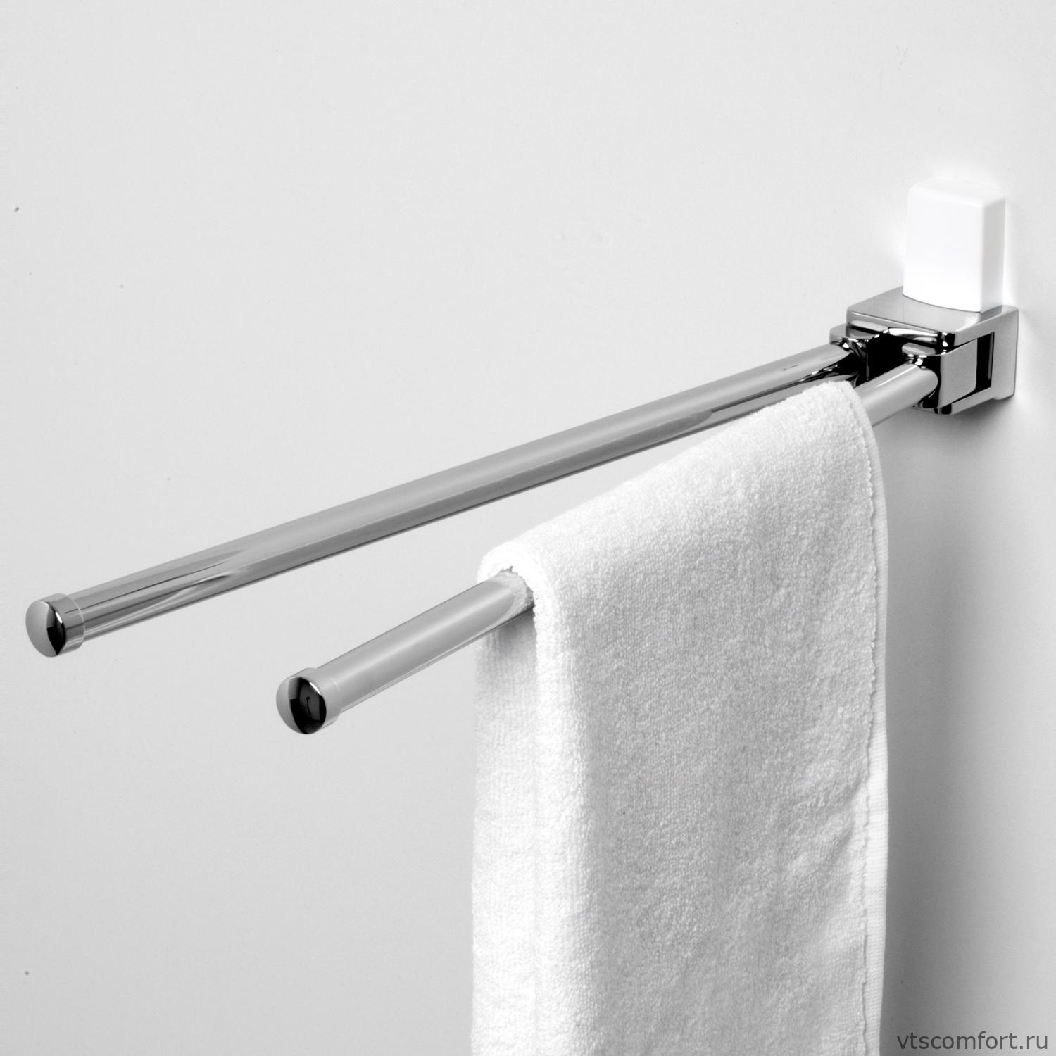 Фото WasserKraft Leine K-5031WHITE Держатель полотенец двойной Изображение WasserKraft Leine K-5031WHITE Держатель полотенец двойной