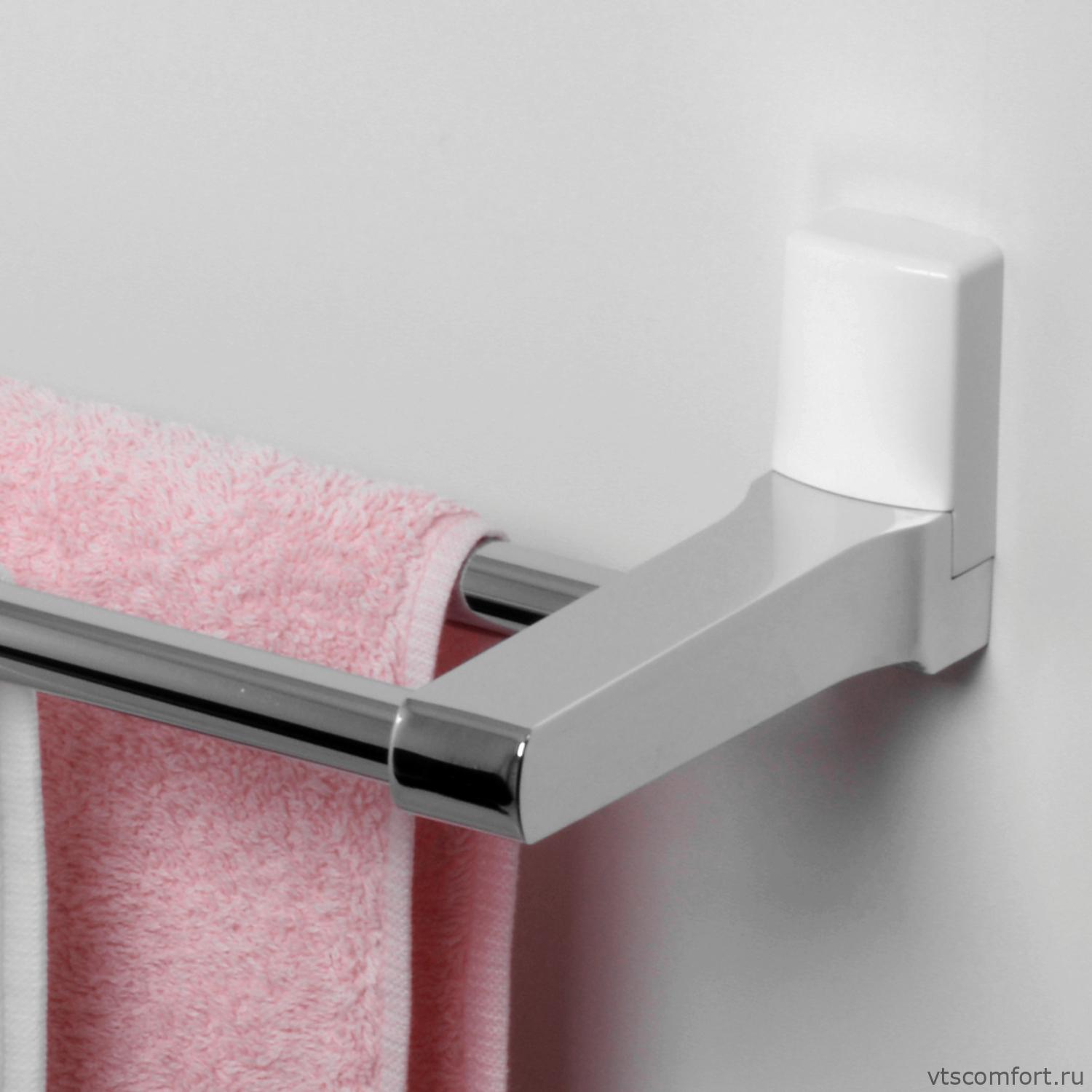 Фото WasserKraft Leine K-5040WHITE Держатель полотенец двойной Изображение WasserKraft Leine K-5040WHITE Держатель полотенец двойной