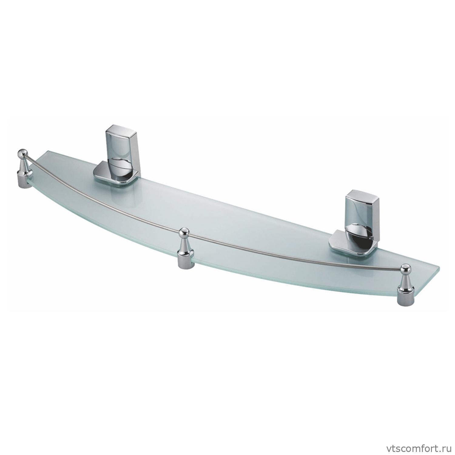 Фото WasserKraft Leine K-5044 (ранее К-5024) Полка стеклянная с бортиком Изображение WasserKraft Leine K-5044 (ранее К-5024) Полка стеклянная с бортиком