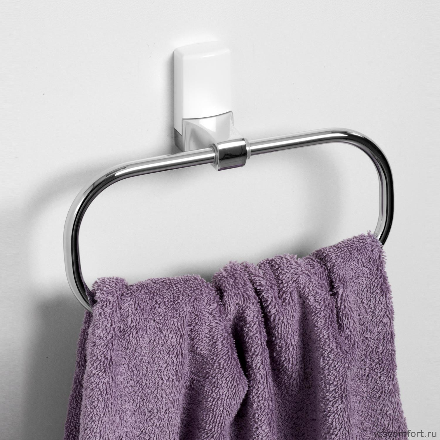 Фото WasserKraft Leine K-5060WHITE Держатель полотенец Изображение WasserKraft Leine K-5060WHITE Держатель полотенец