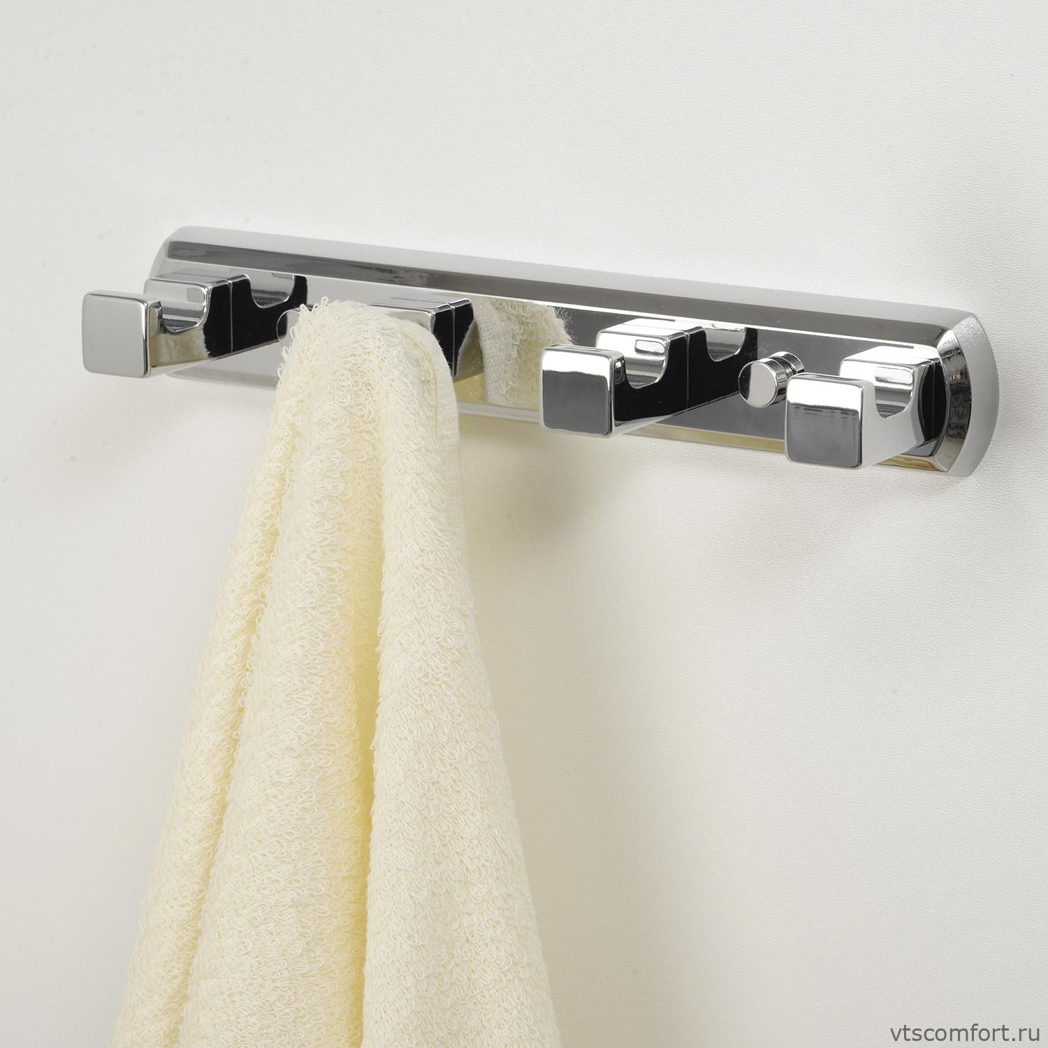 Фото WasserKraft Lippe K-6574 Кронштейн настенный 4 крючка Изображение WasserKraft Lippe K-6574 Кронштейн настенный 4 крючка