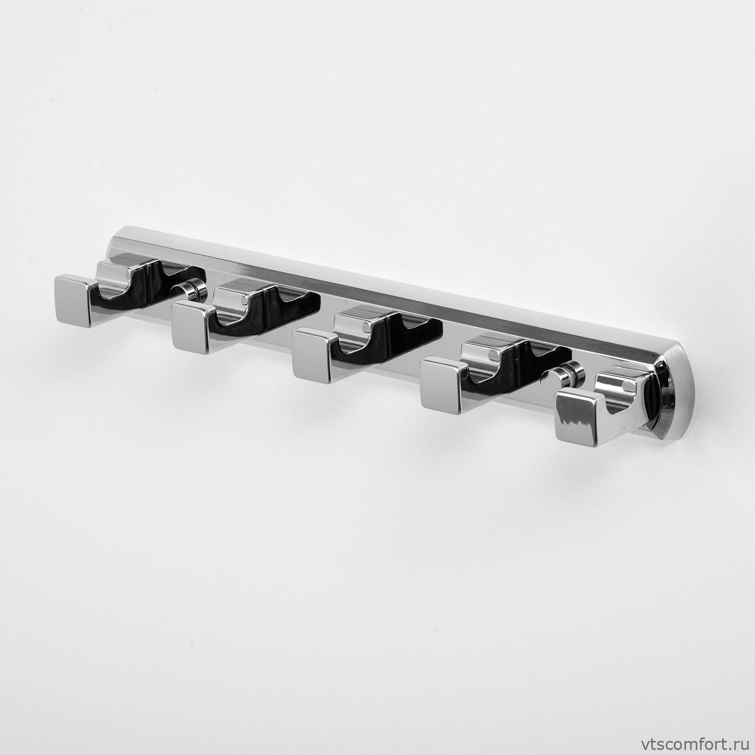 Фото WasserKraft Lippe K-6575 Кронштейн настенный 5 крючков Изображение WasserKraft Lippe K-6575 Кронштейн настенный 5 крючков