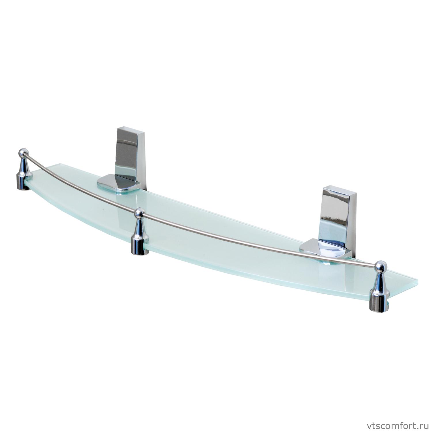 Фото WasserKraft Lopau K-6044 Полка стеклянная с бортиком Изображение WasserKraft Lopau K-6044 Полка стеклянная с бортиком