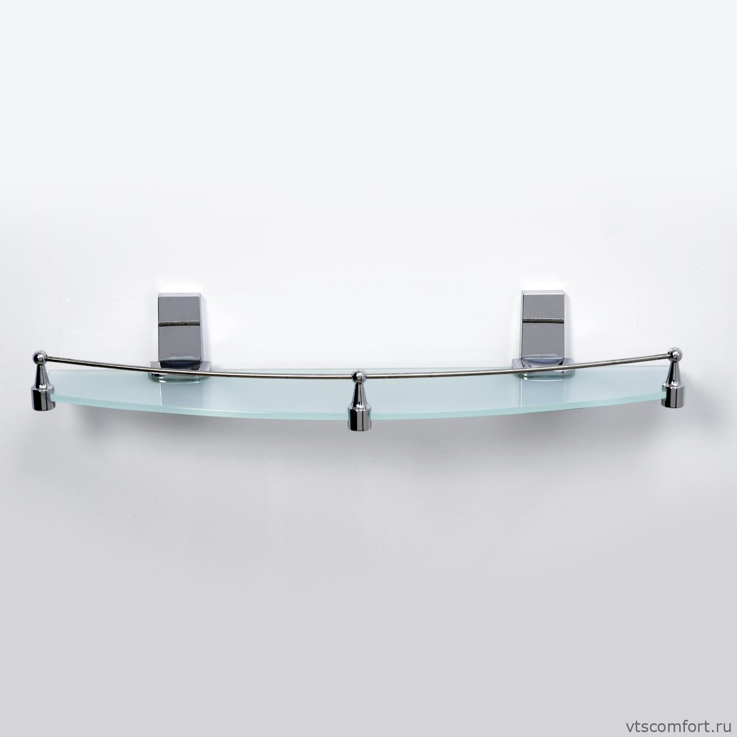 Фото WasserKraft Lopau K-6044 Полка стеклянная с бортиком Изображение WasserKraft Lopau K-6044 Полка стеклянная с бортиком