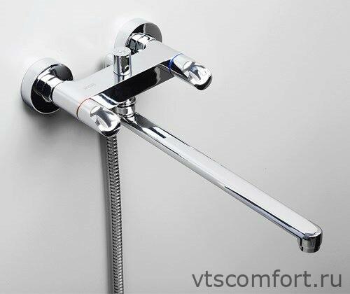 Фото WasserKraft Lossa 1202L Смеситель для ванны с длинным изливом Изображение WasserKraft Lossa 1202L Смеситель для ванны с длинным изливом