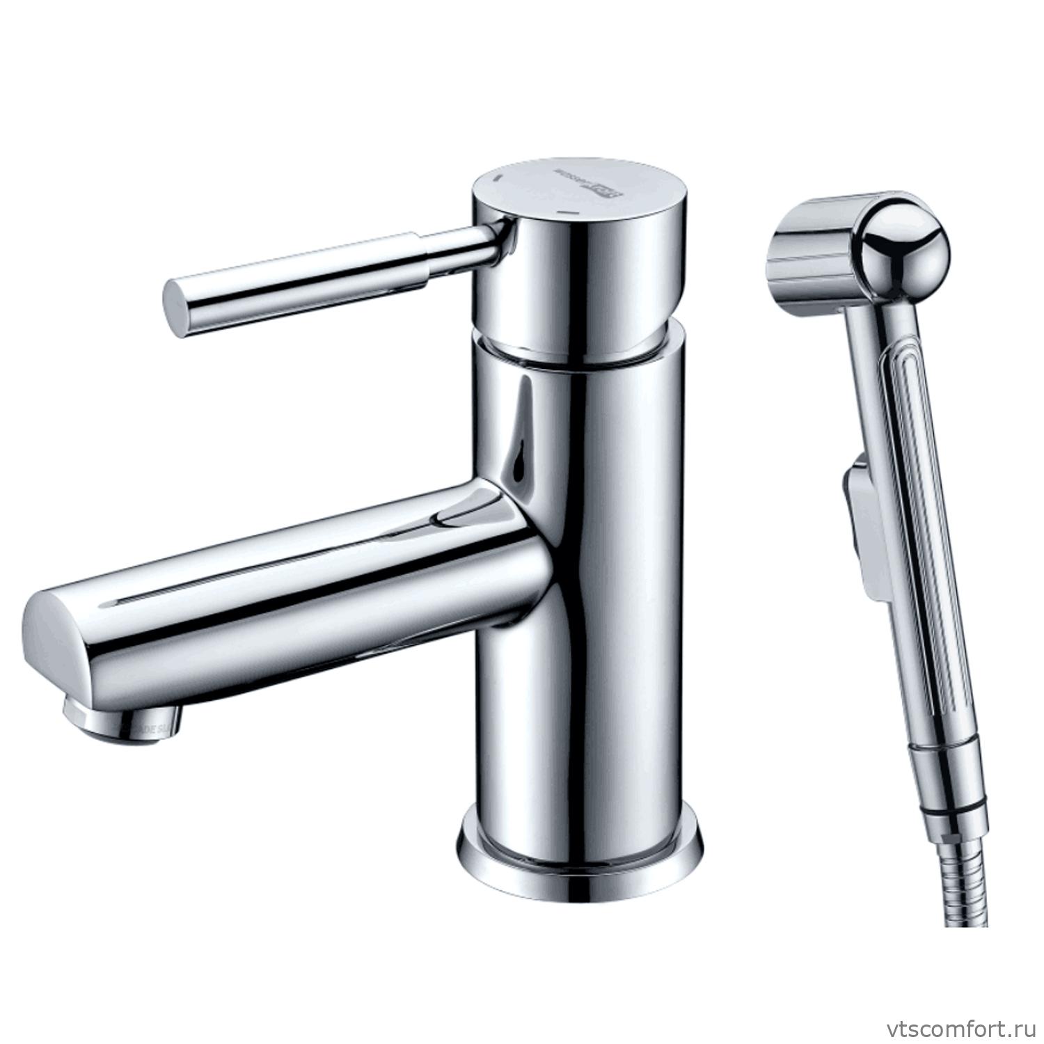 Фото WasserKraft Main 4108 Смеситель для умывальника с гигиенической лейкой Изображение WasserKraft Main 4108 Смеситель для умывальника с гигиенической лейкой