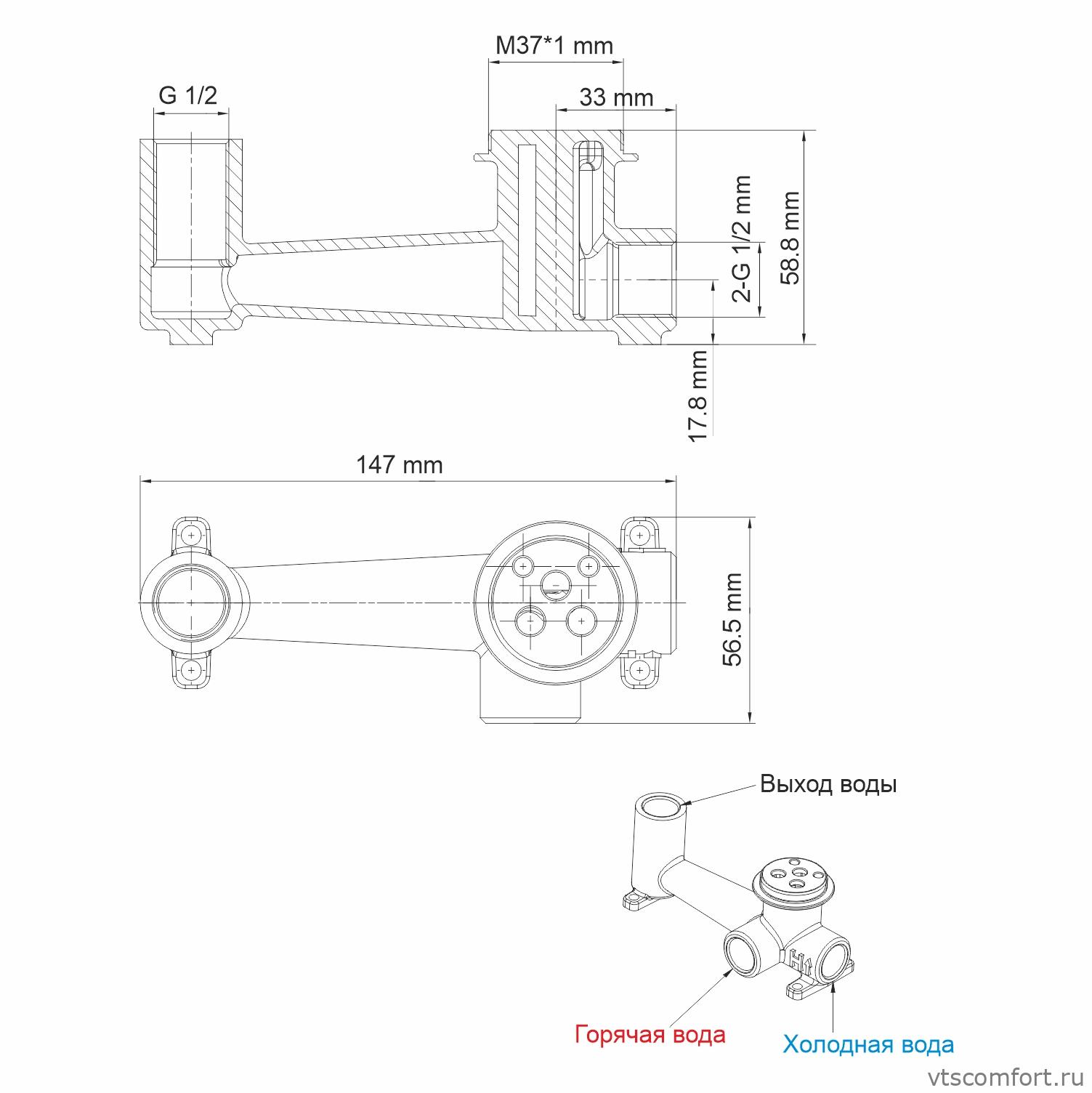 Фото WasserKraft Main 4130 Встраиваемый смеситель для раковины Изображение WasserKraft Main 4130 Встраиваемый смеситель для раковины